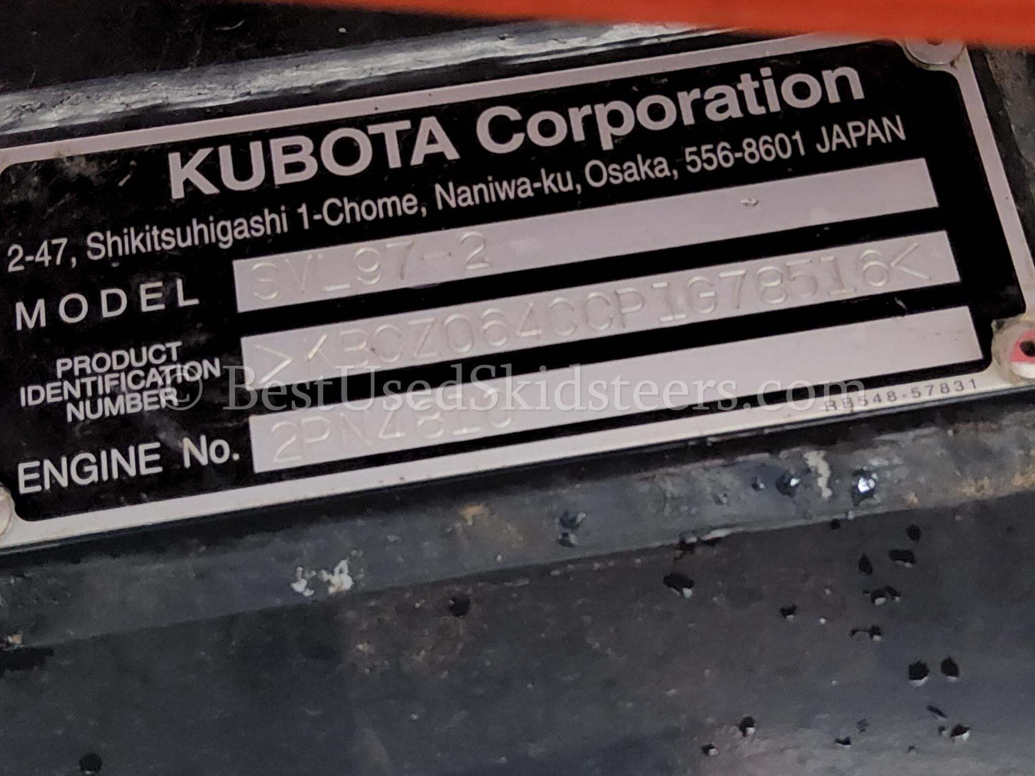 2023 Kubota SVL97-2 Skid Steer