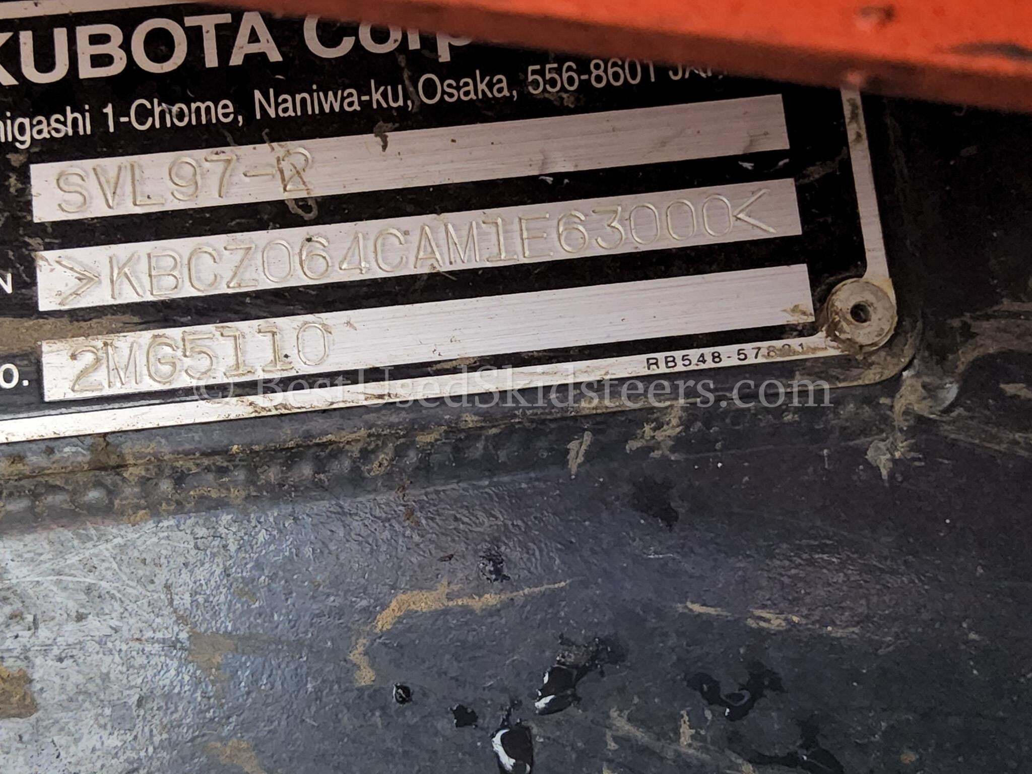 2021 Kubota SVL97-2 Skid Steer