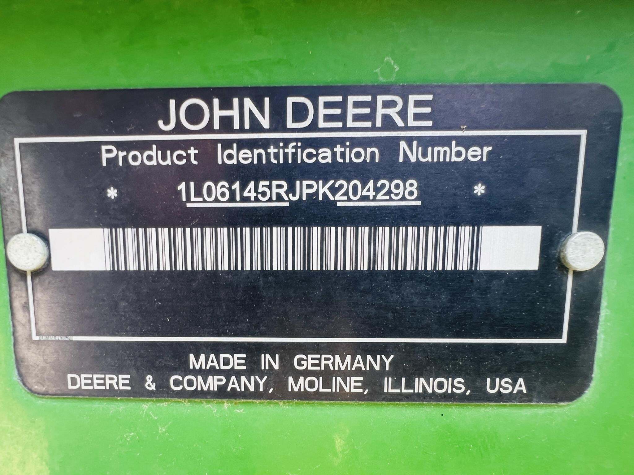 2023 John Deere 6R 145 Tractor
