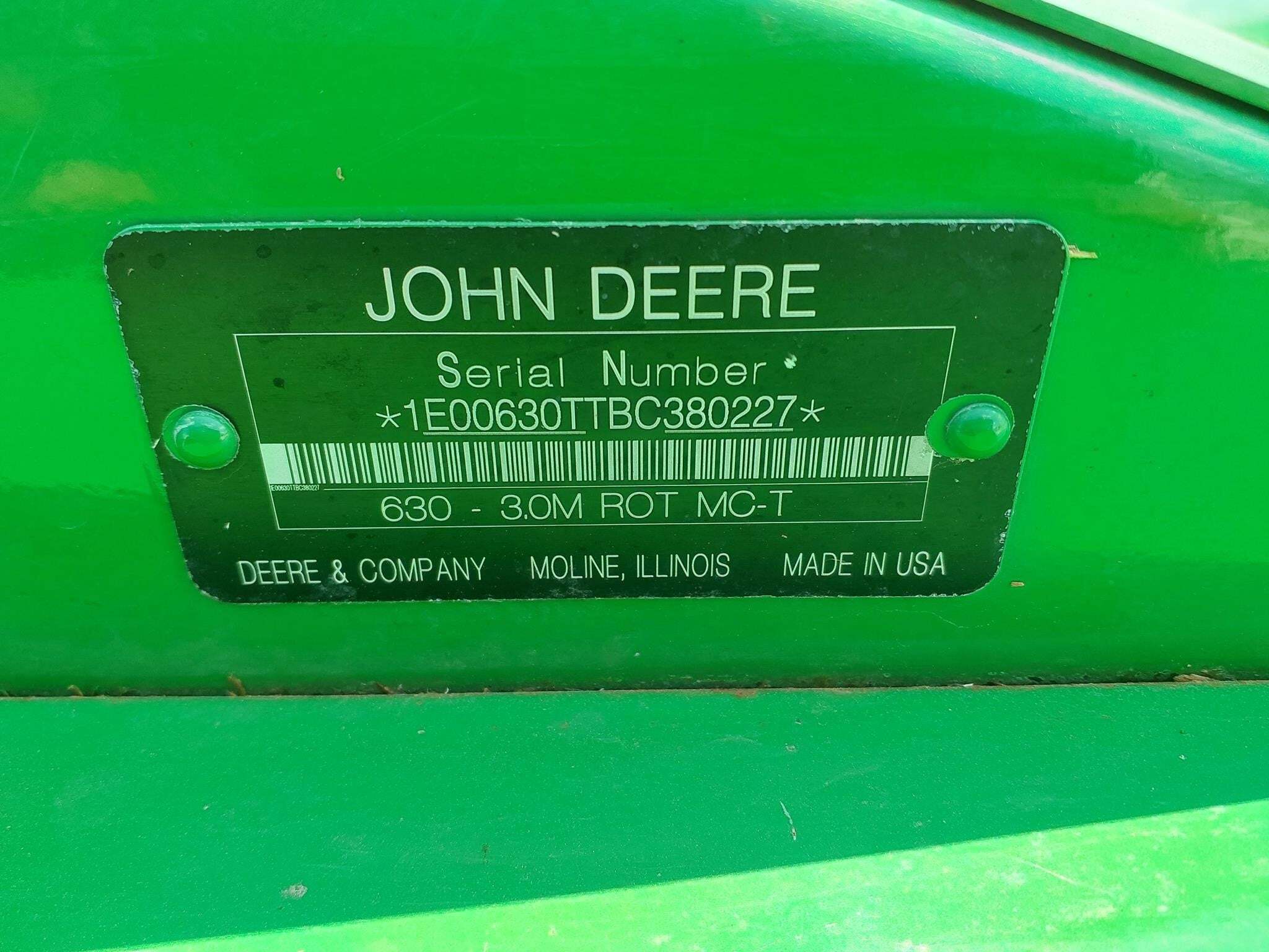 2012 John Deere 630 Mower Conditioner