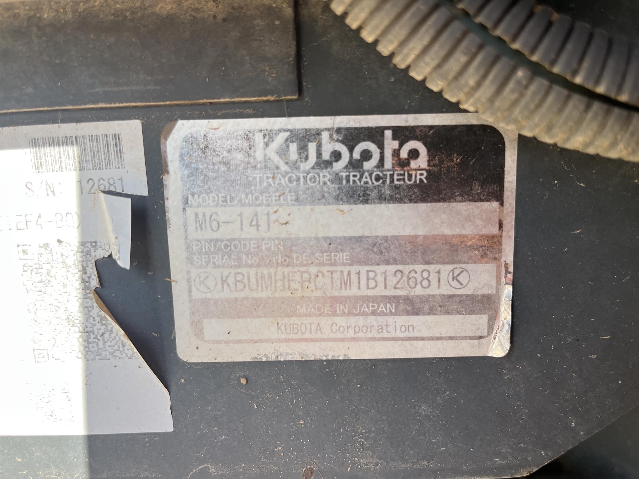 2021 Kubota M6-141 Tractor