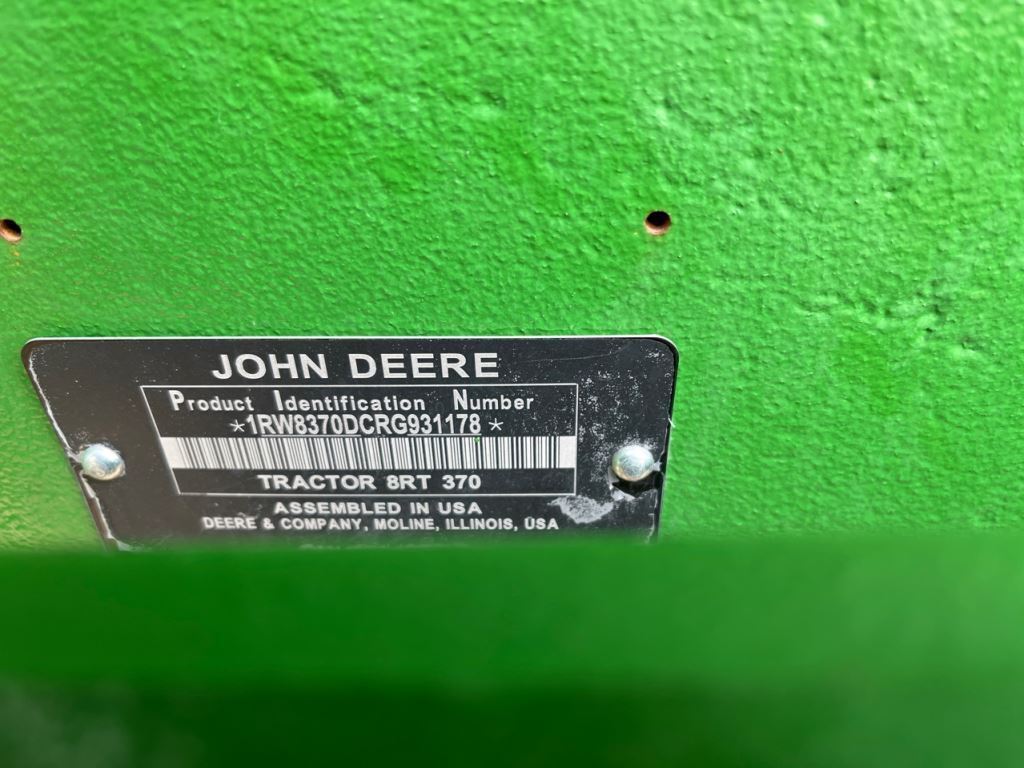 2024 John Deere 8RT 370 Tractor
