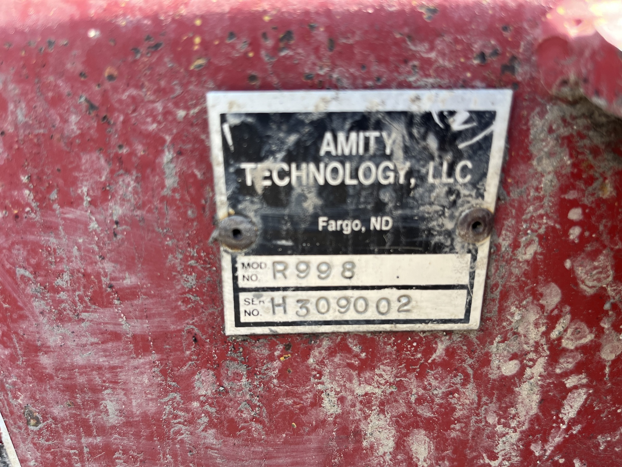 2002 Amity R998 Beet Equipment
