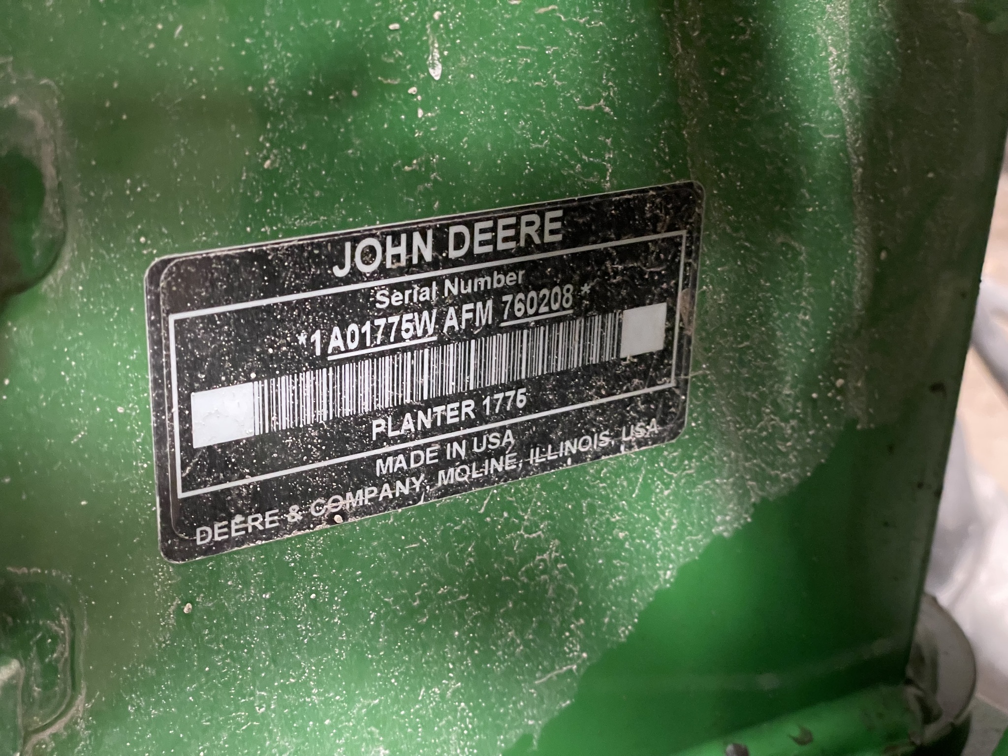 2015 John Deere 1775NT Planter