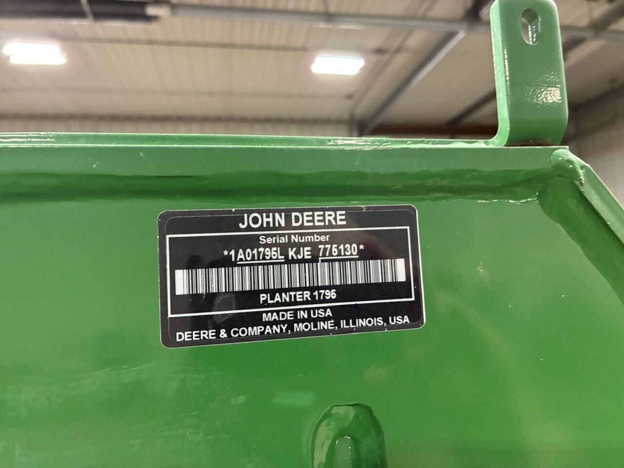 2018 John Deere 1795 Planter