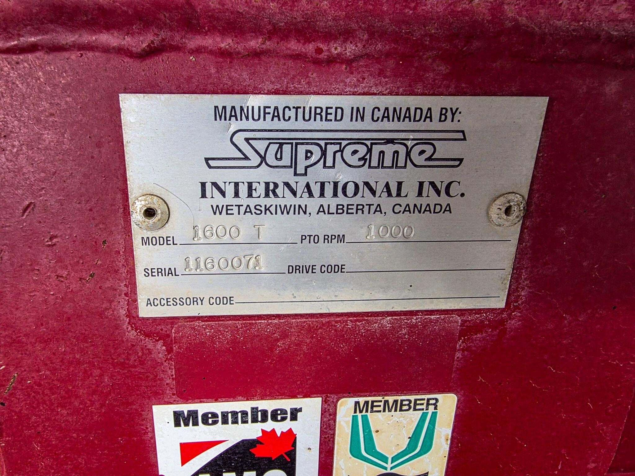 2017 Supreme International 1600T Grinders and Mixer