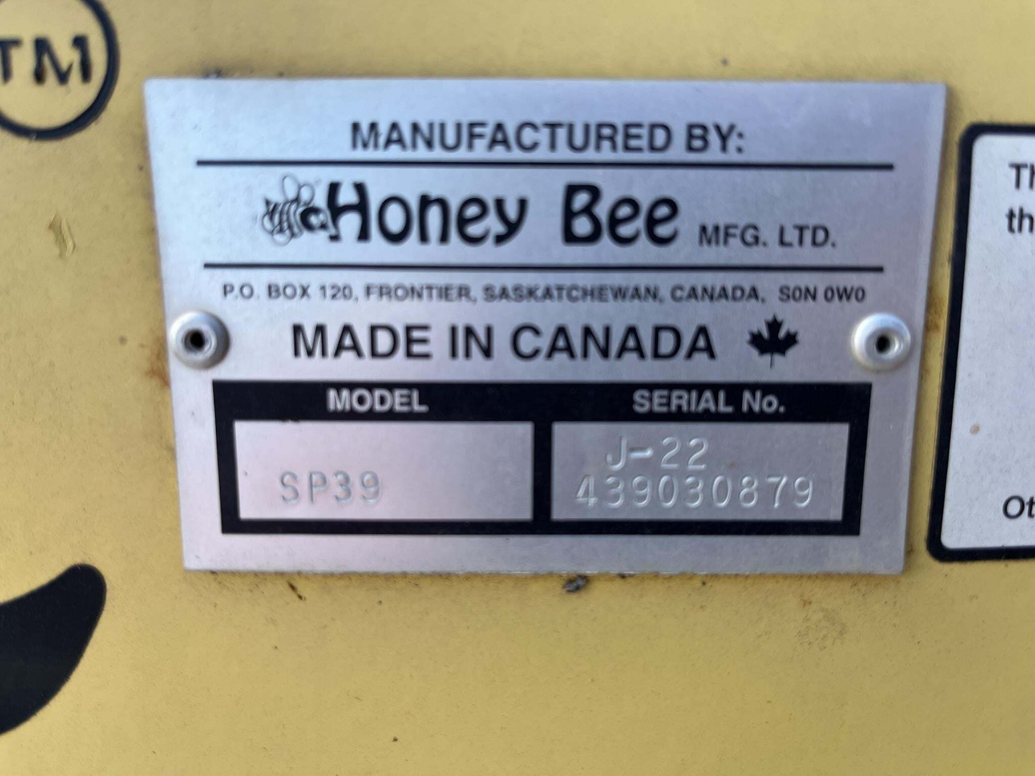 2003 Honey Bee SP39 Platform