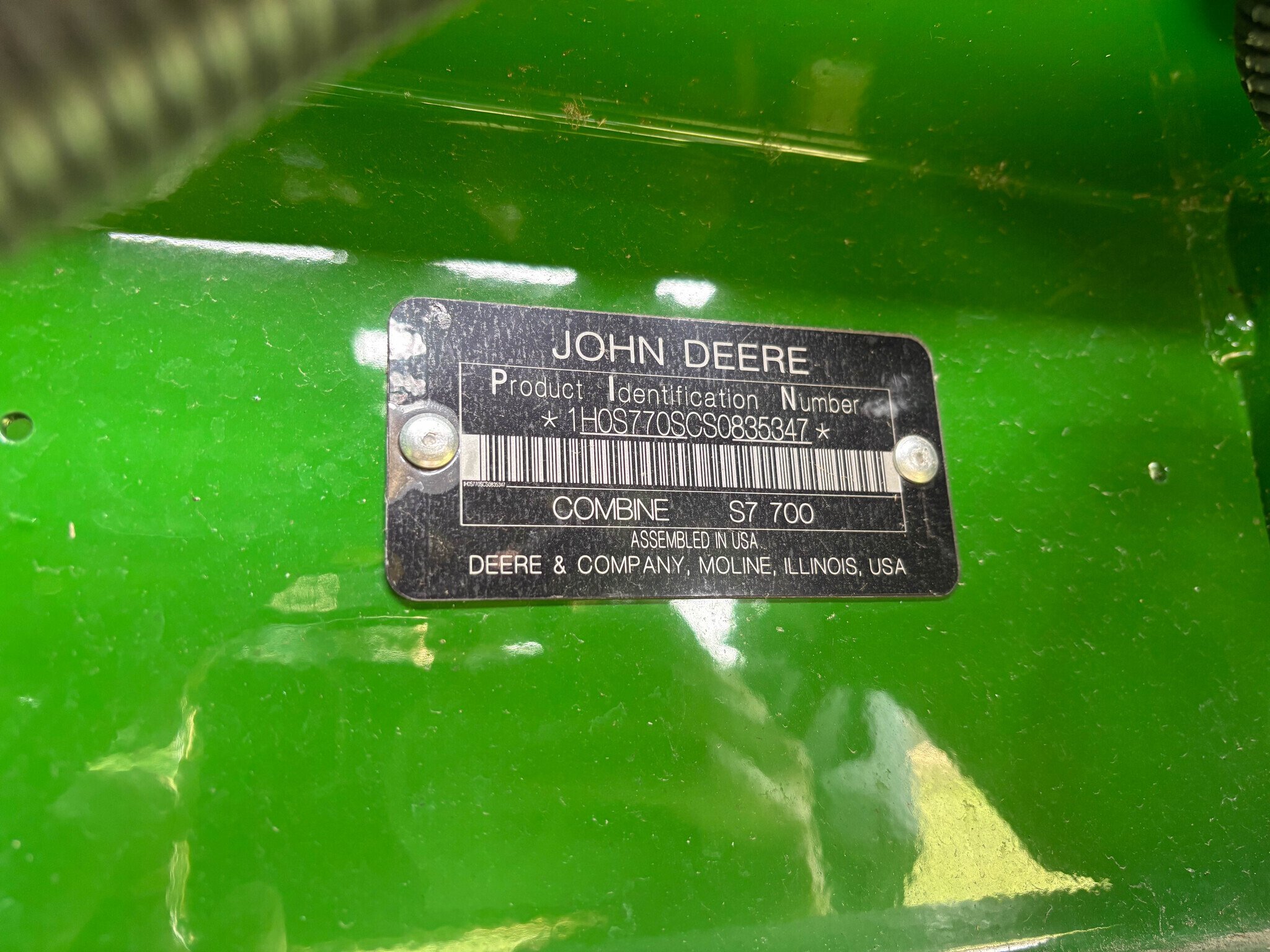 2025 John Deere S7 700 Combine