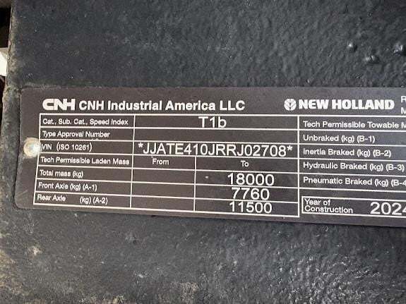 2024 New Holland T8.410 Tractor