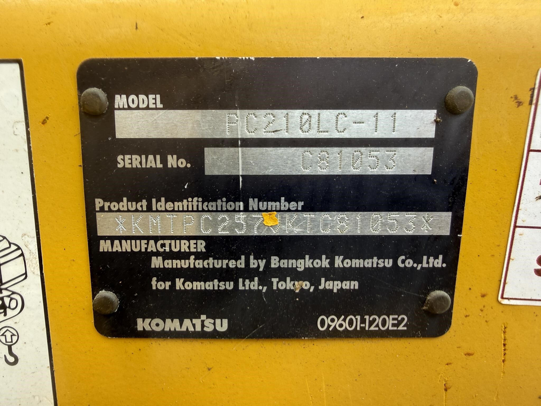 2019 Komatsu PC210 LC-11 Excavator