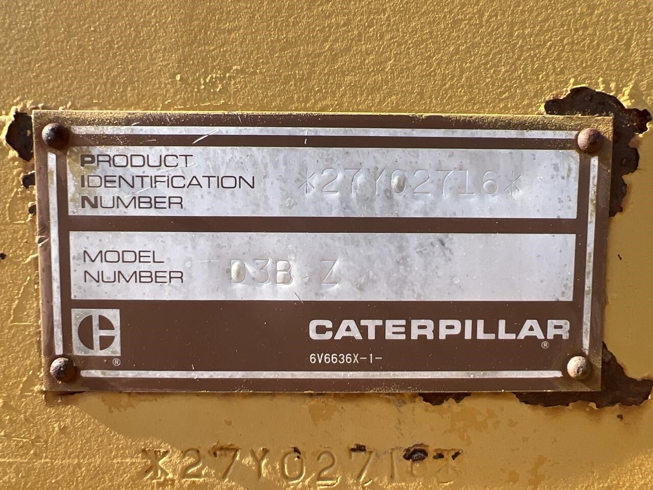 1984 Caterpillar D3B Dozer