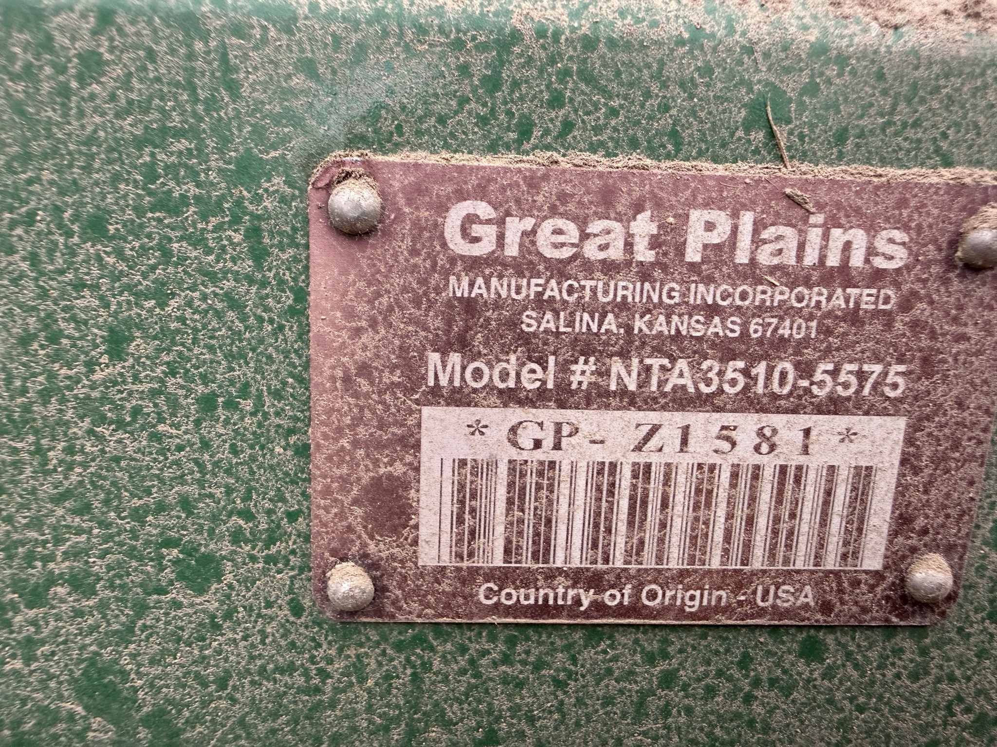 2008 Great Plains NTA3510 Air Seeder