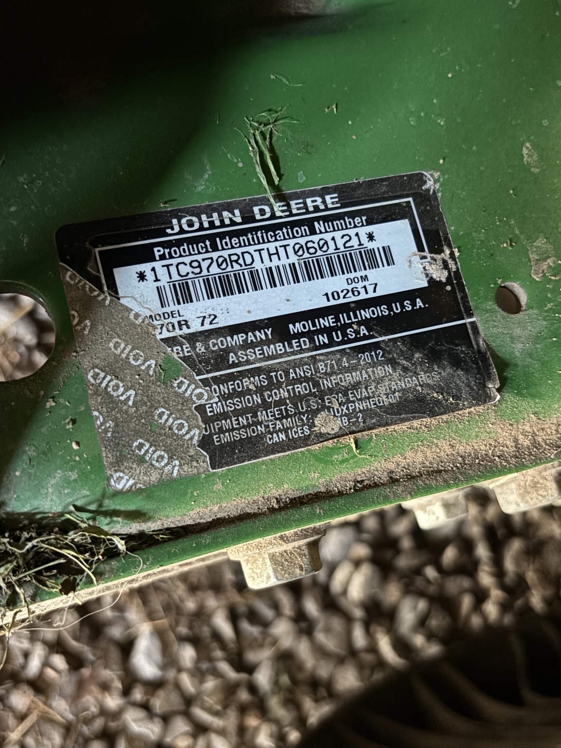 2018 John Deere Z970R Lawn Mower
