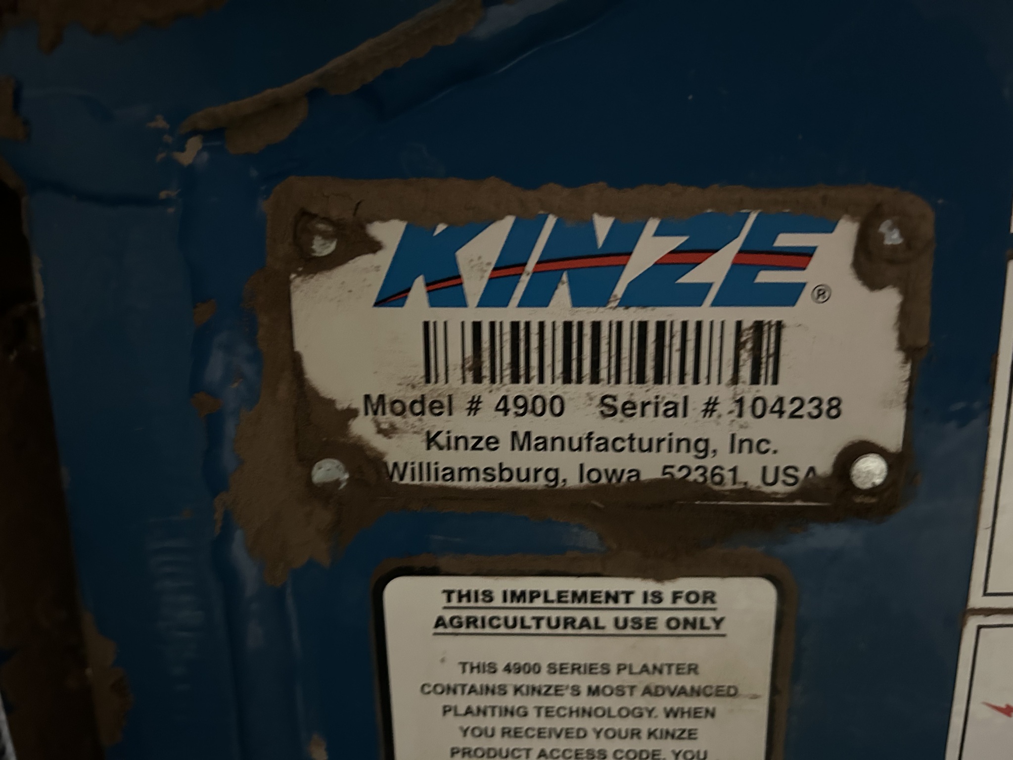 2015 Kinze 4900 Planter