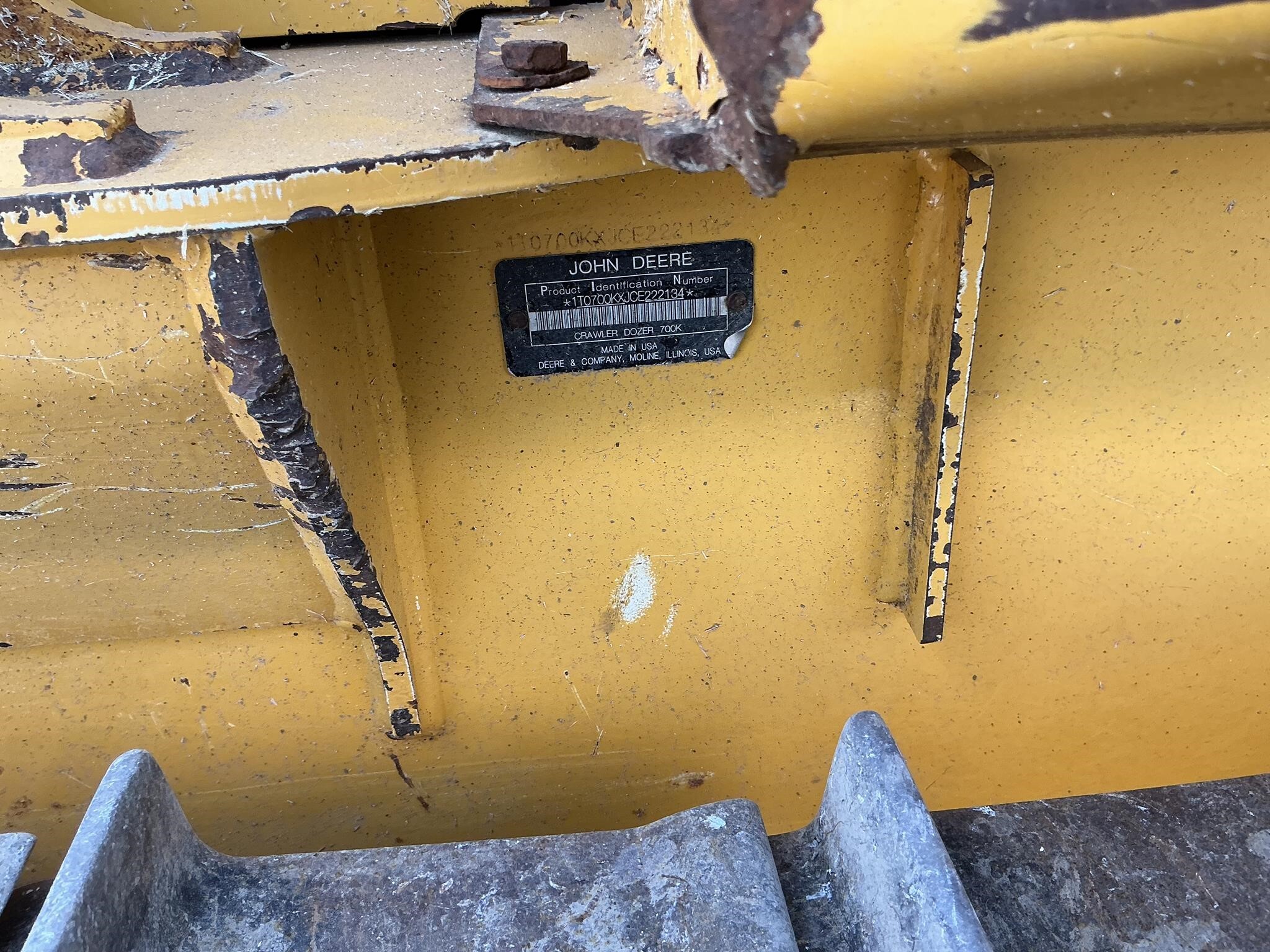 2012 Deere 700K LGP Dozer