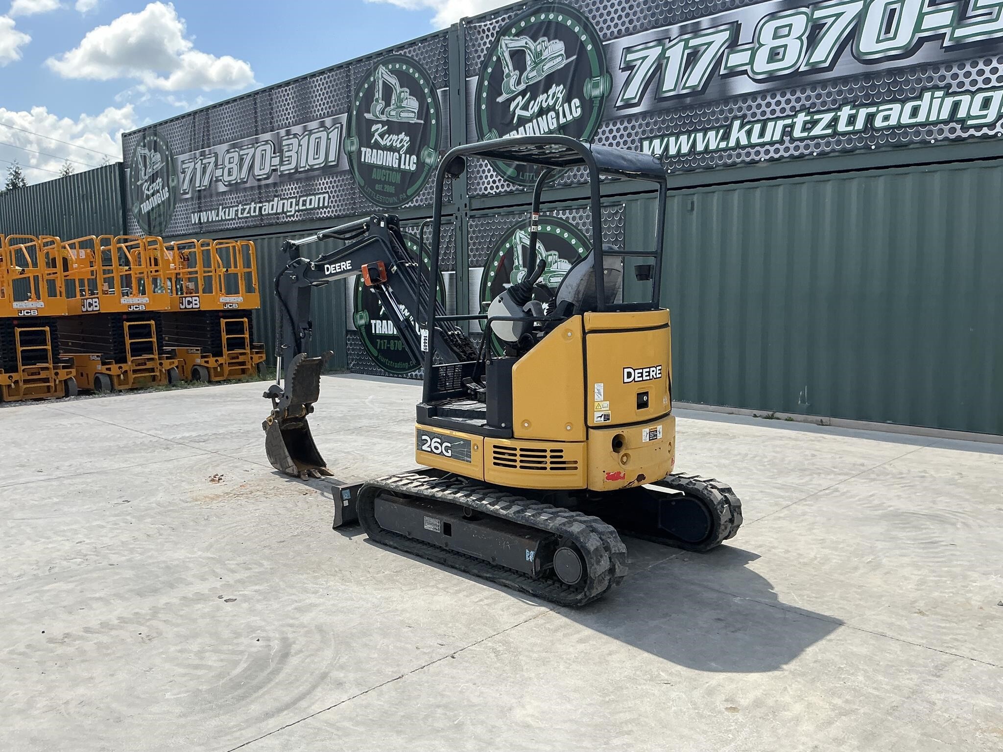 2018 Deere 26G Mini Excavator