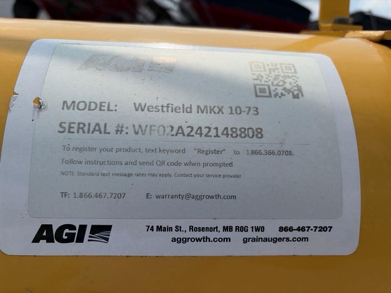 2021 Westfield MKX10-73 Augers and Conveyor