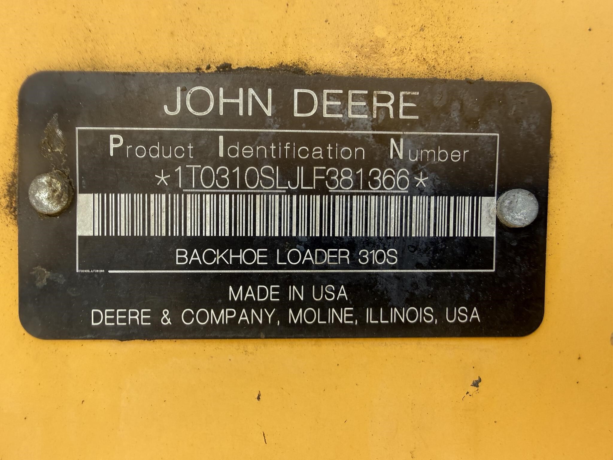 2020 Deere 310SL Backhoe