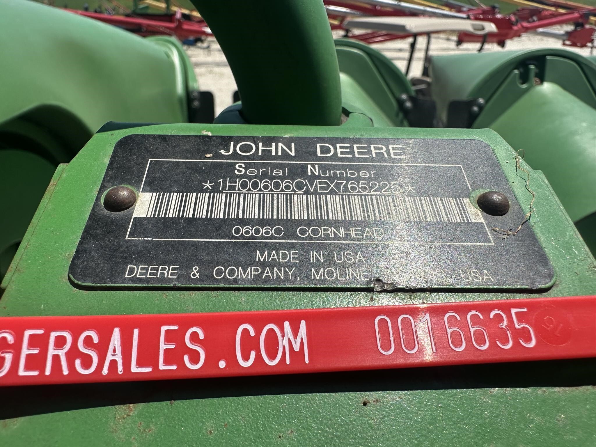 2014 John Deere 606C Corn Head
