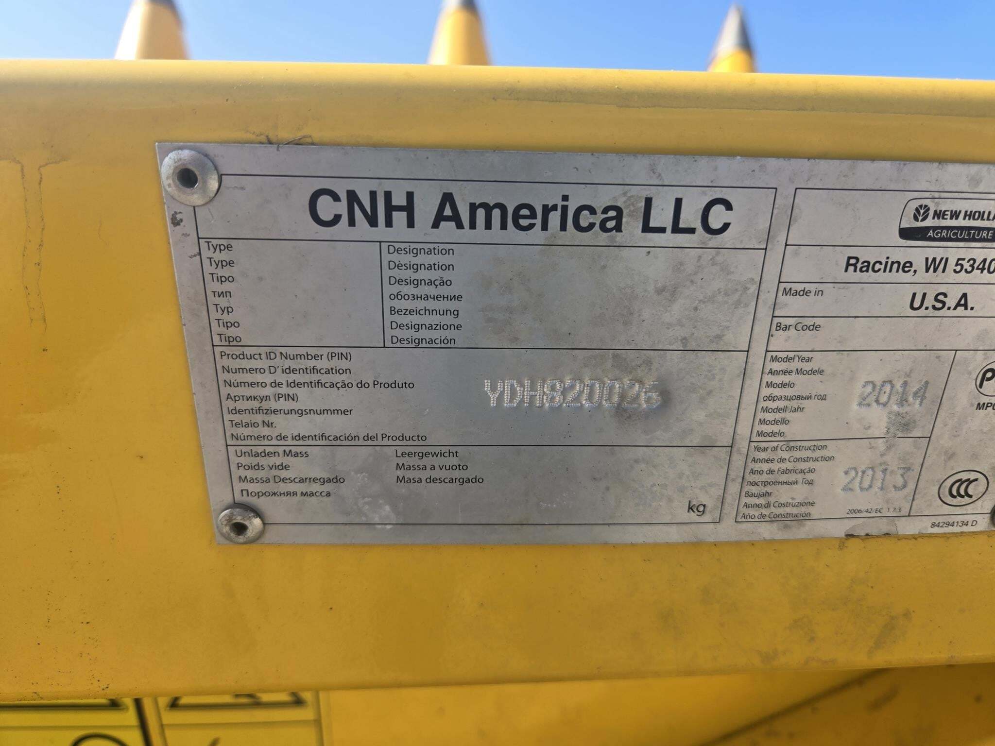 2014 New Holland 980CR Corn Head