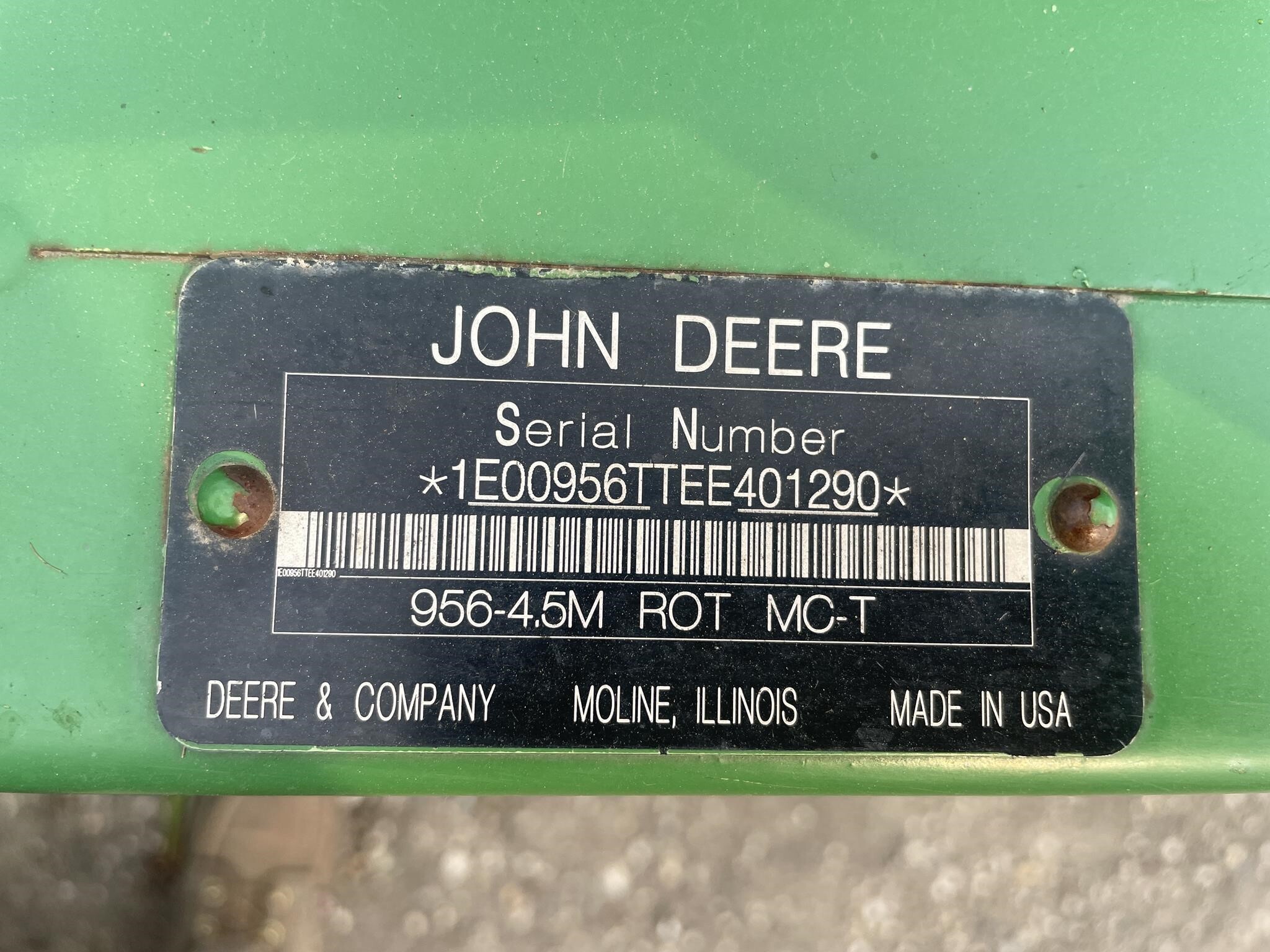 2014 John Deere 956 Mower Conditioner