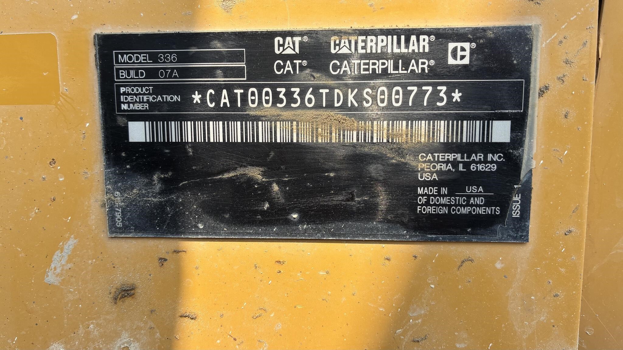 2019 Caterpillar 336 Crawler