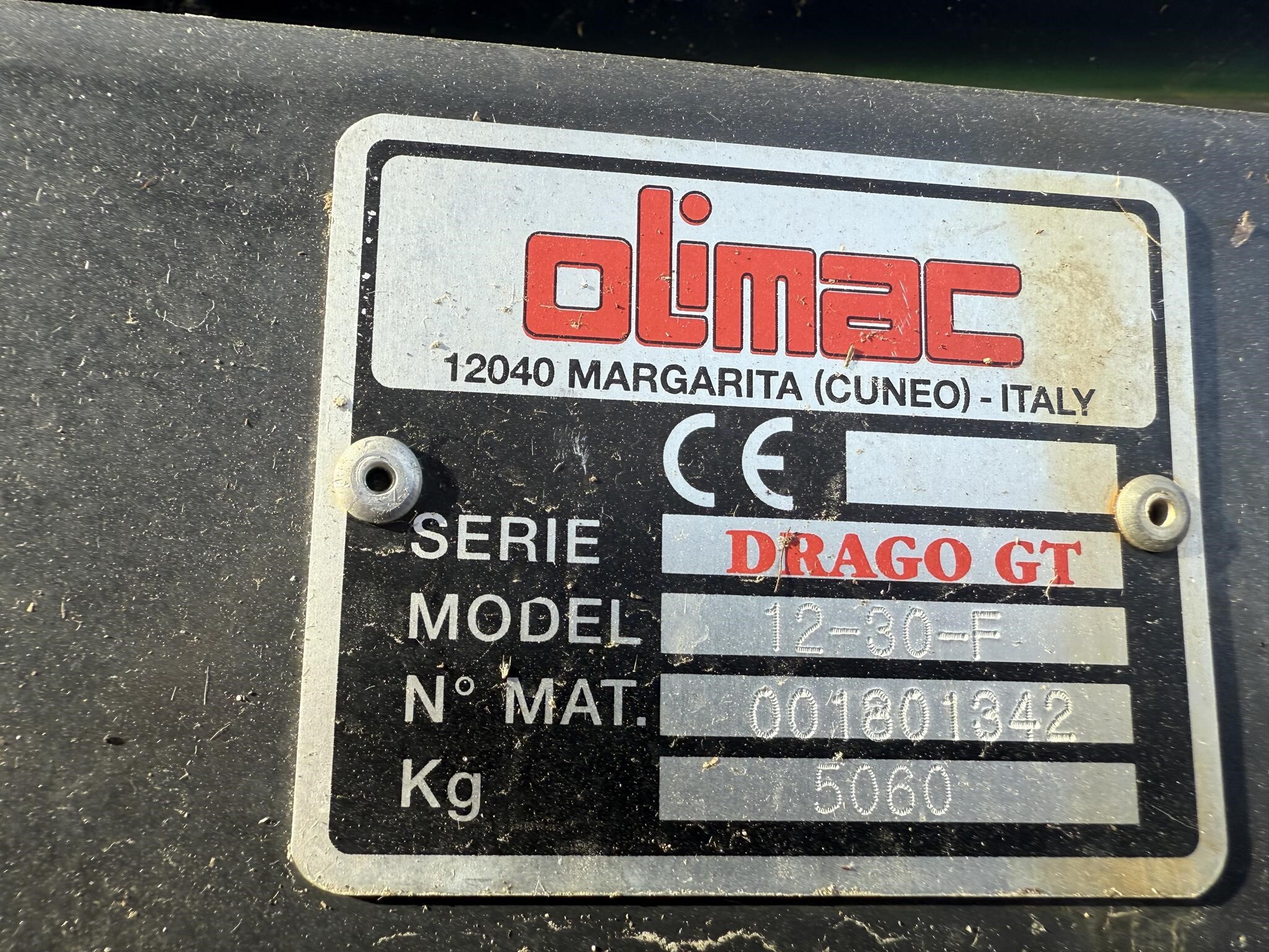 2018 Drago 1230F GT Corn Head