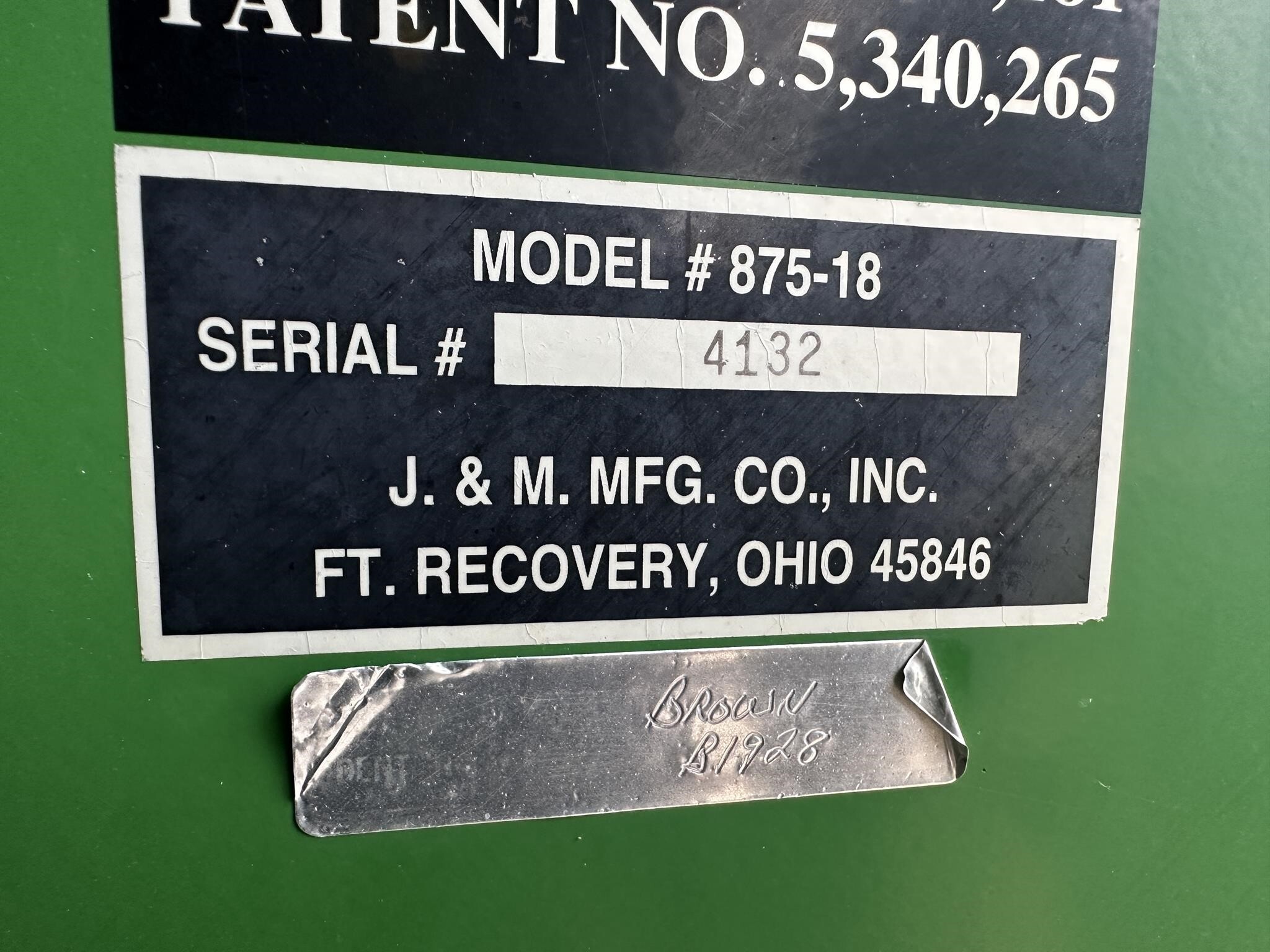 2004 J&M 875-18 Grain Cart