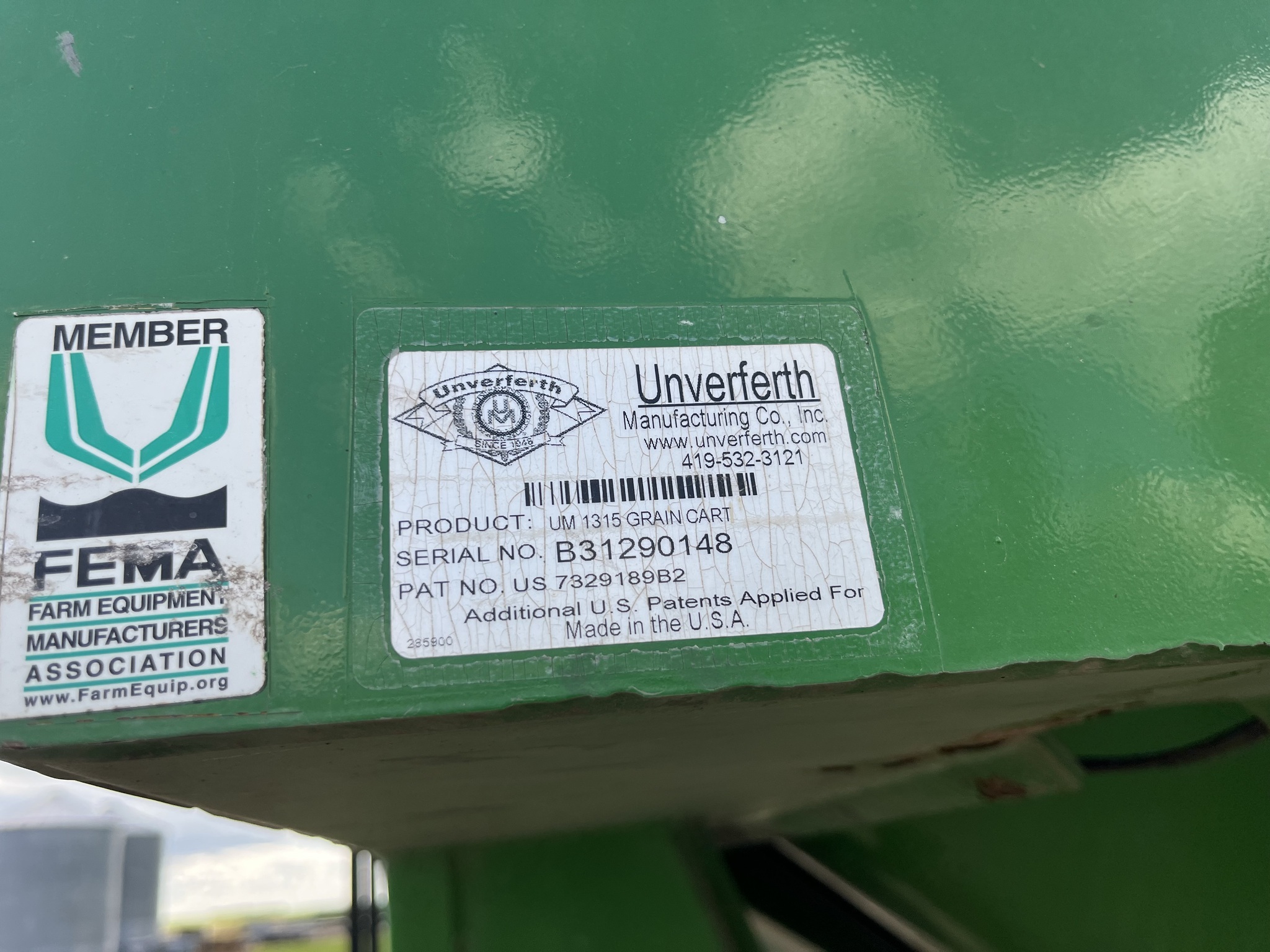 2014 Unverferth 1315 Grain Cart