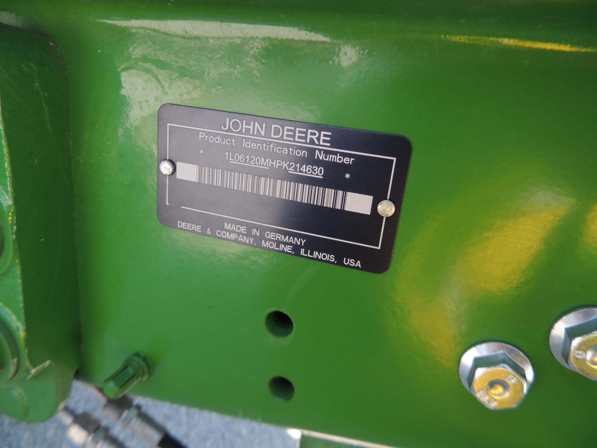 2024 John Deere 6120M Tractor