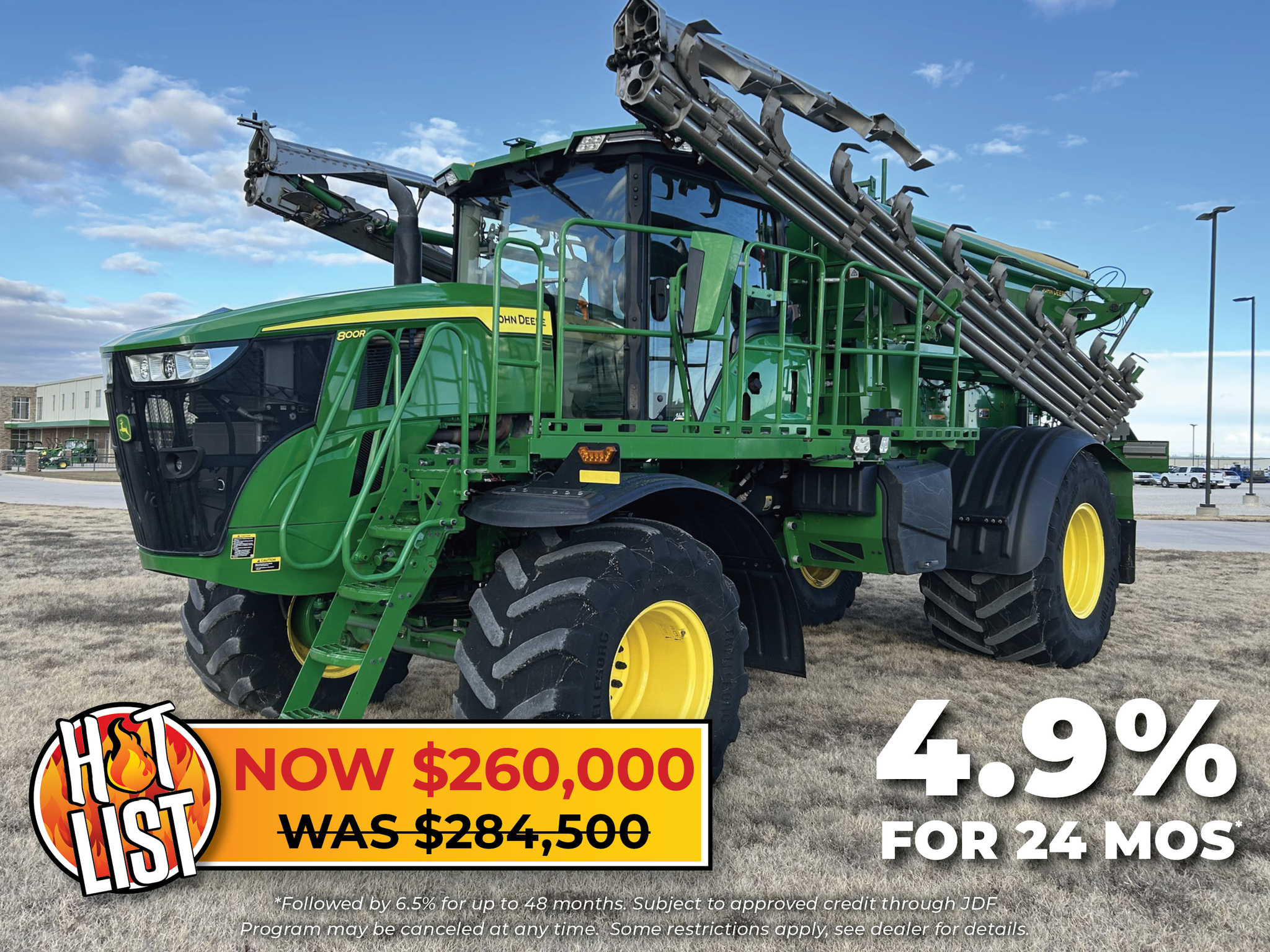 2022 John Deere 800R Self-Propelled Fertilizer Spreader