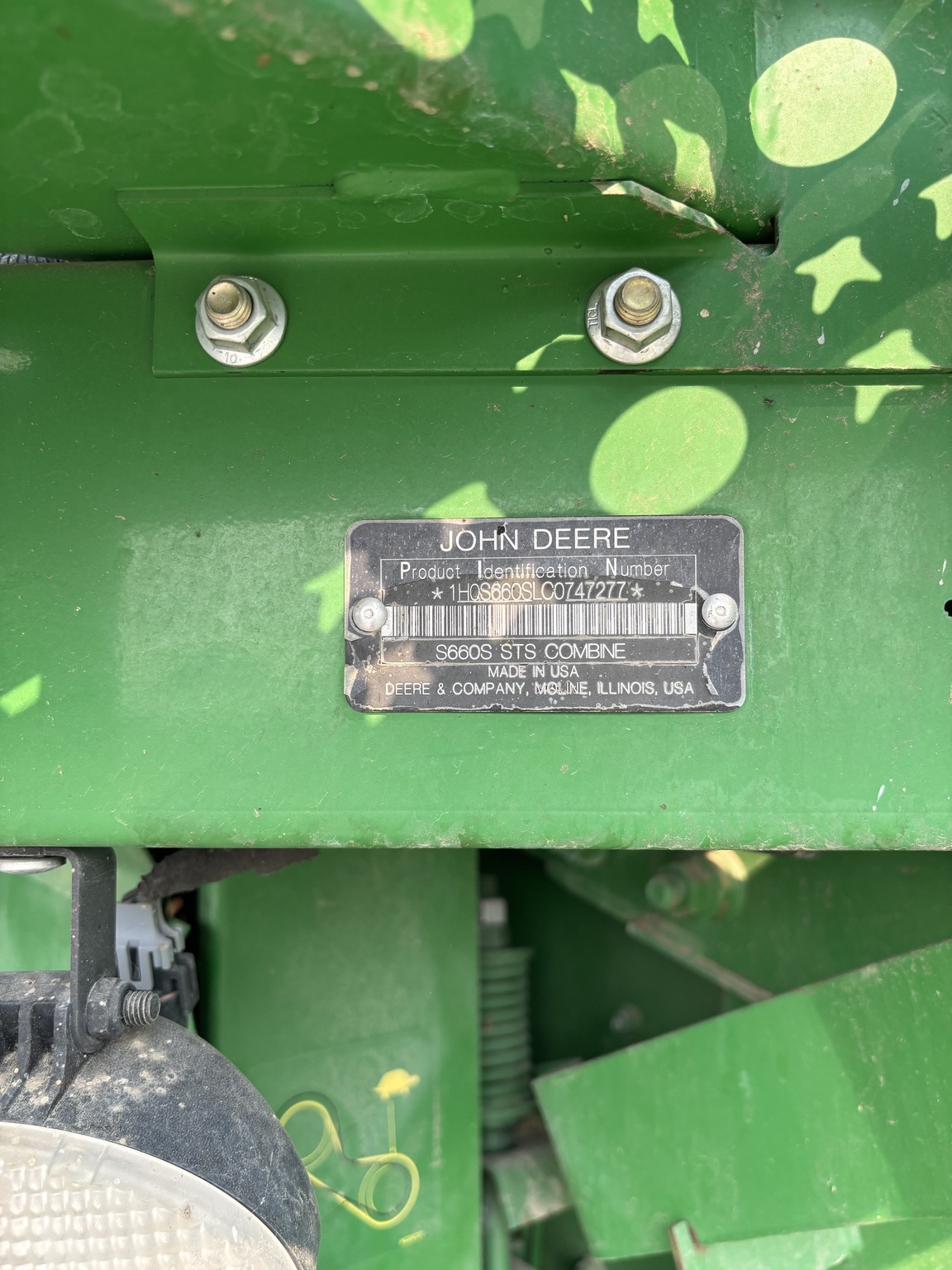 2012 John Deere S660 Combine
