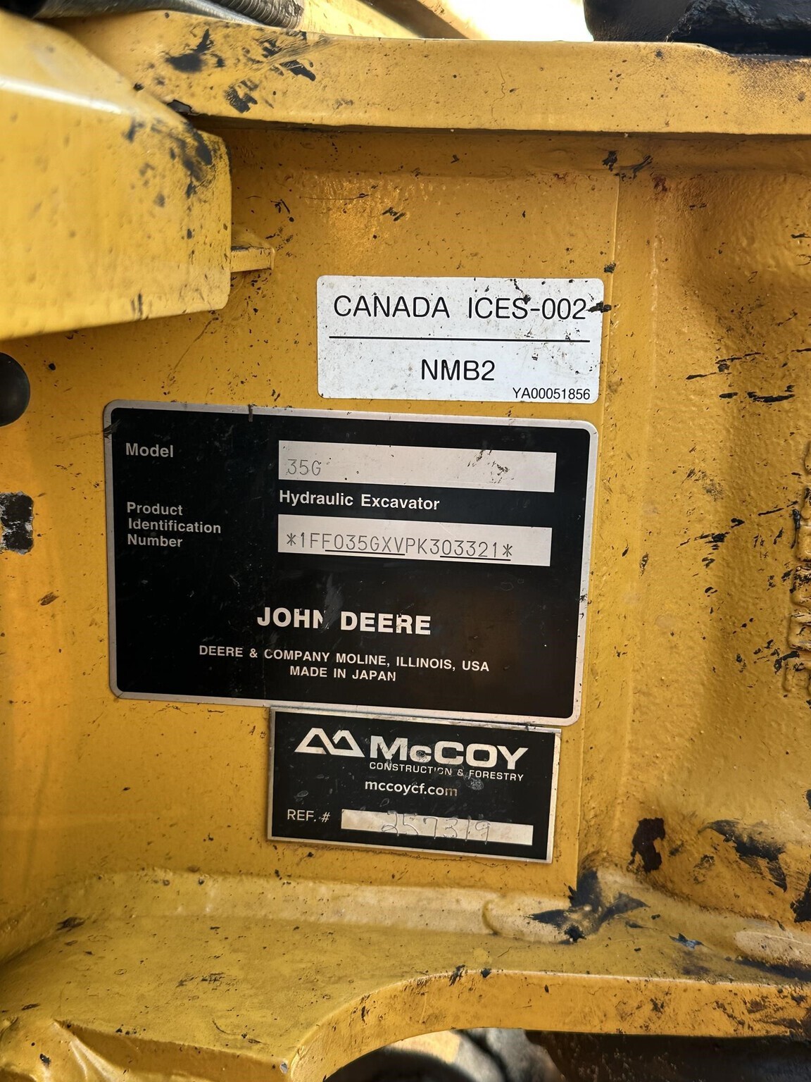 2023 Deere 35G Mini Excavator