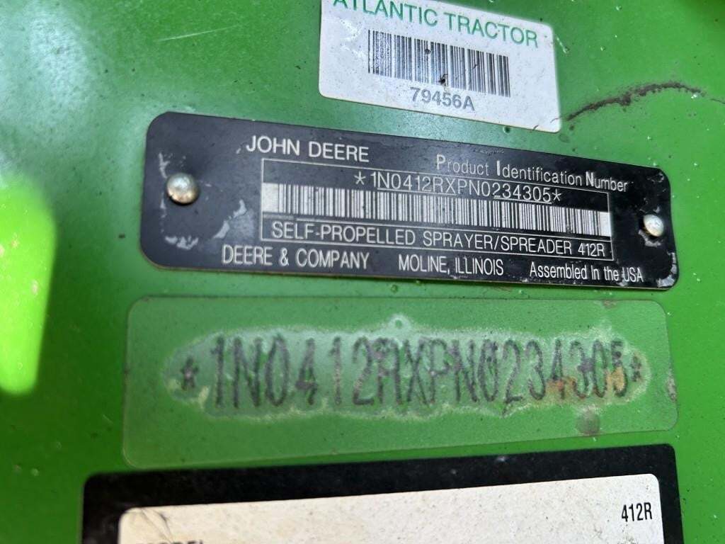 2023 John Deere 412R Self-Propelled Sprayer