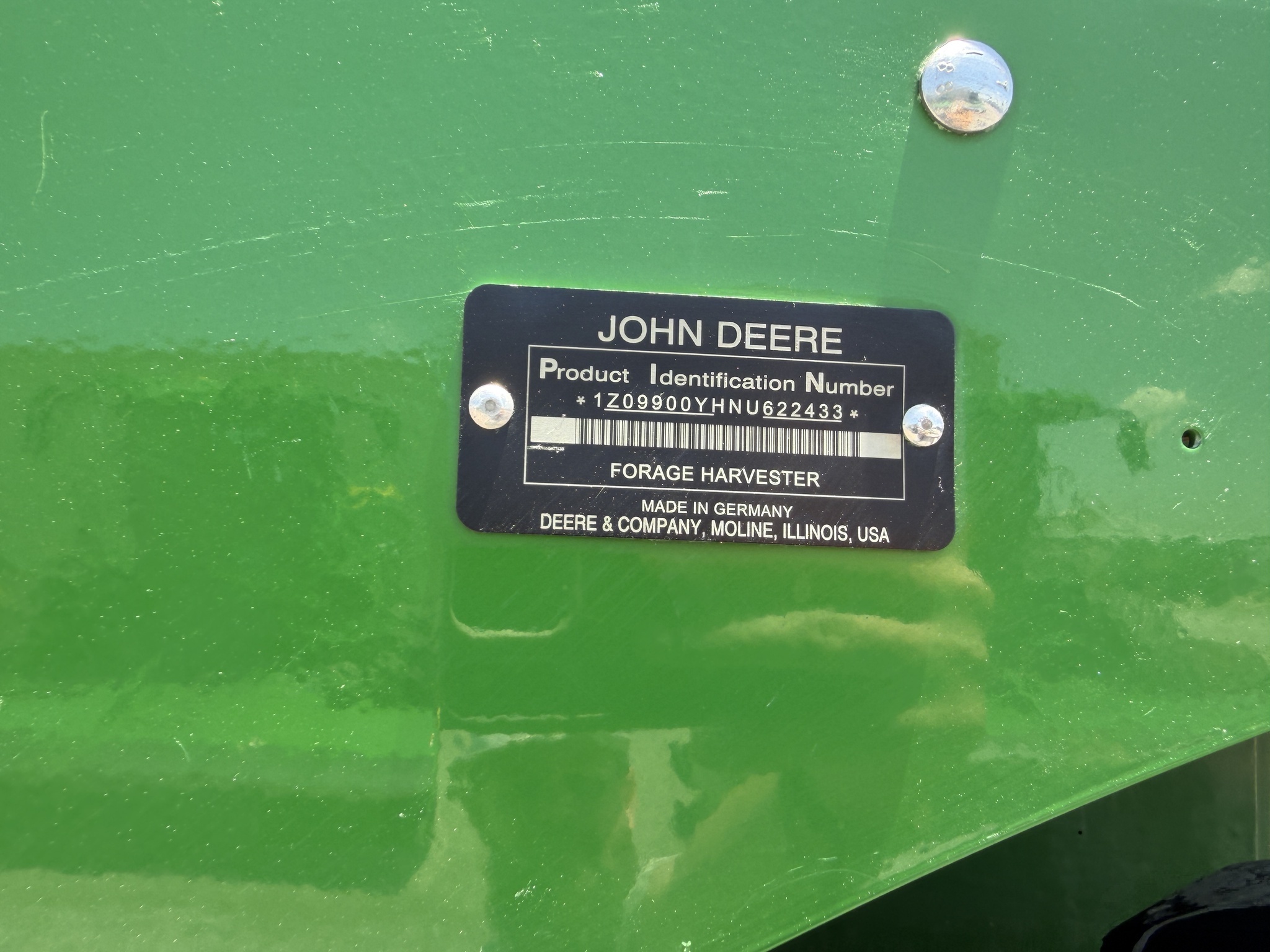 2022 John Deere 9900 Self-Propelled Forage Harvester