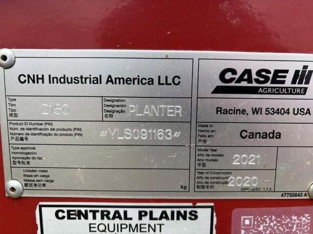 2021 Case IH 2150 Planter