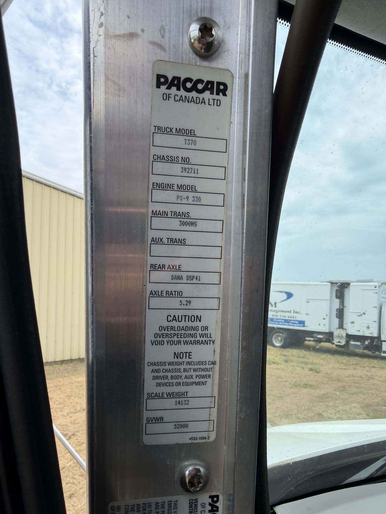 2014 Kenworth T370 Miscellaneous