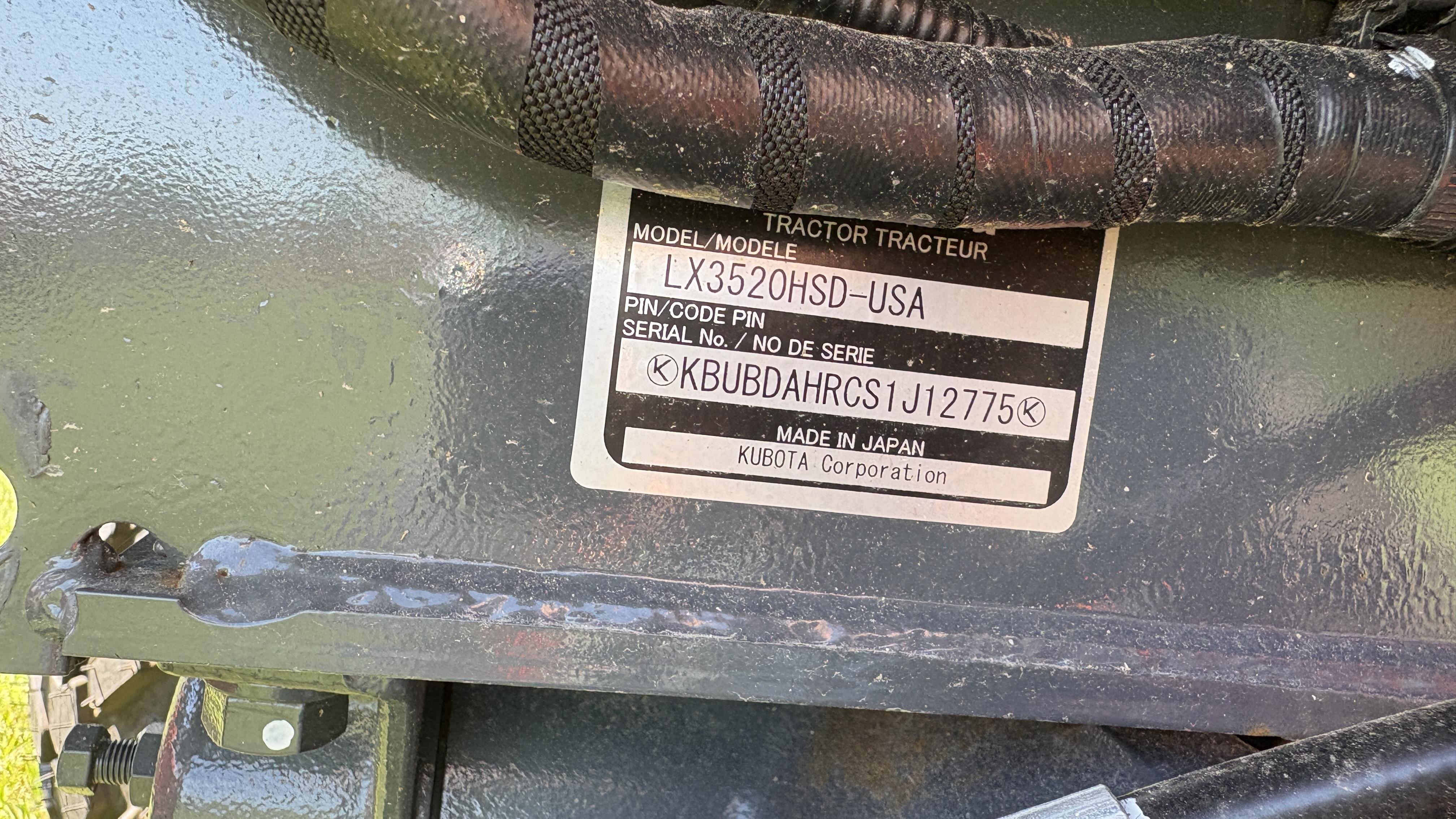 2026 Kubota LX3520HSD Tractor