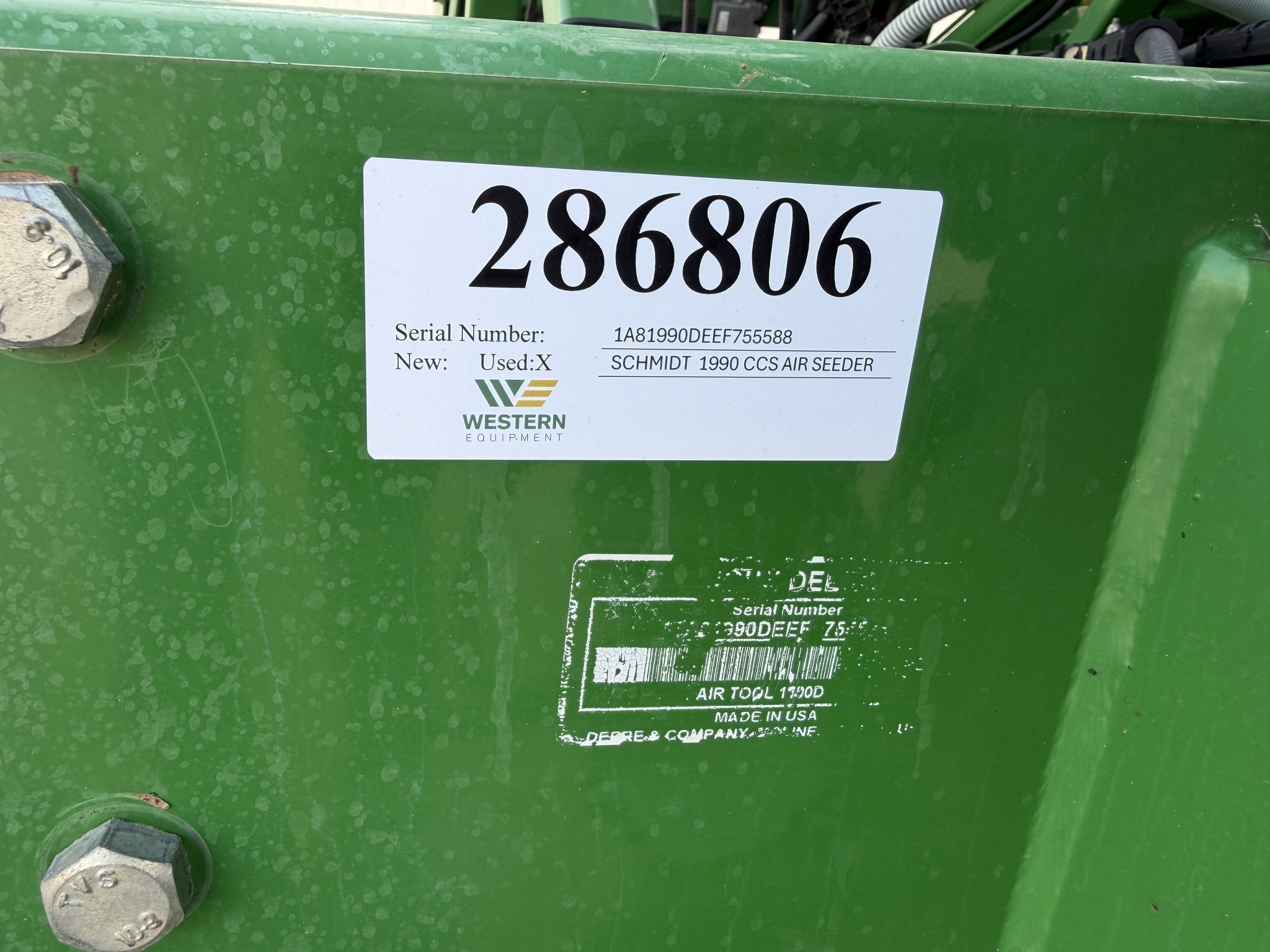2014 John Deere 1990 Air Seeder
