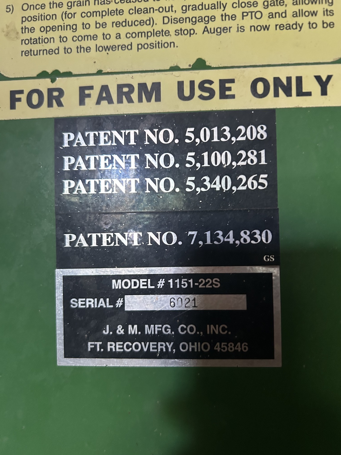 2009 J&M 1151-22S Grain Cart