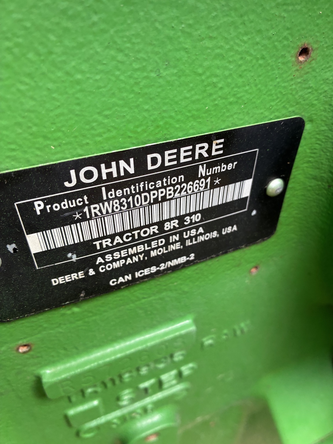 2023 John Deere 8R 310 Tractor