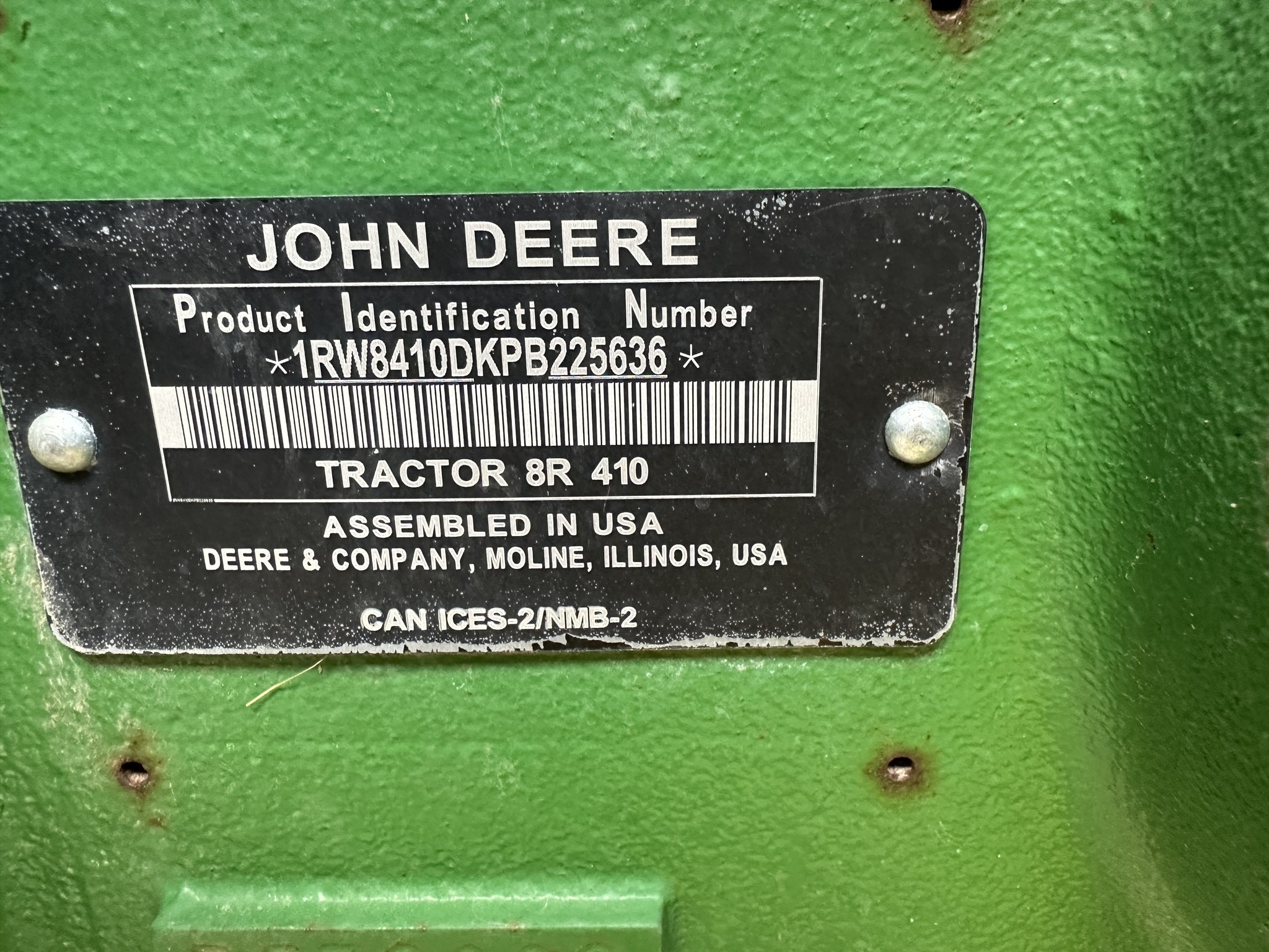 2023 John Deere 8R 410 Tractor