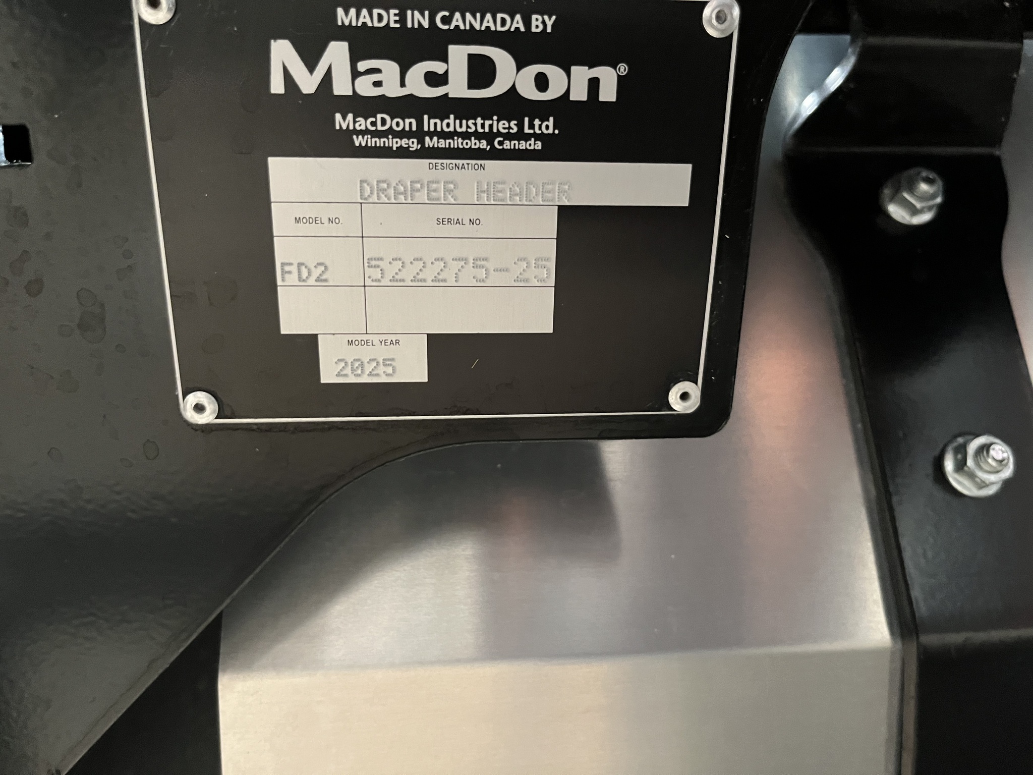 2025 MacDon FD235 Platform