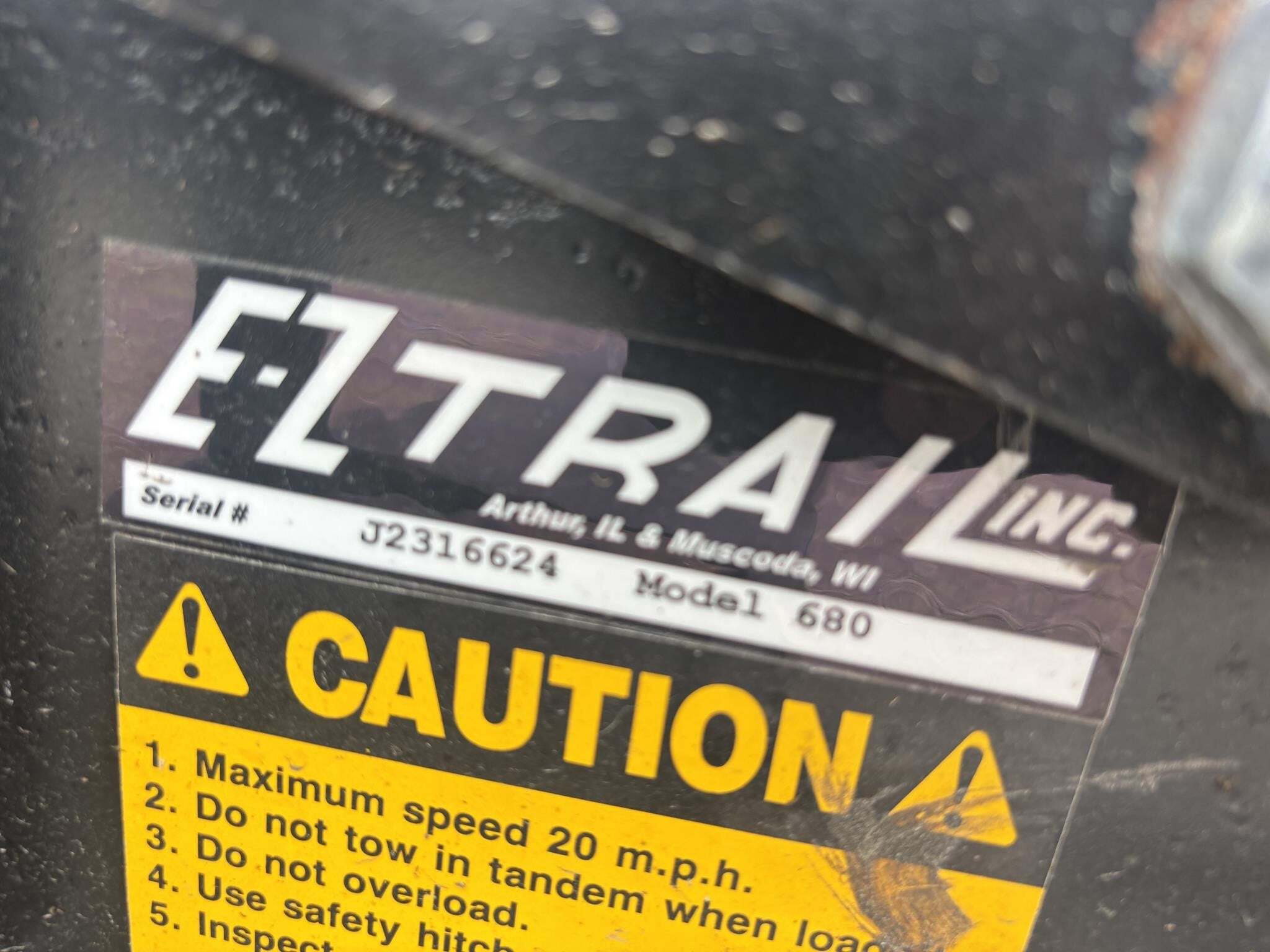  E-Z Trail 680 Header Trailer