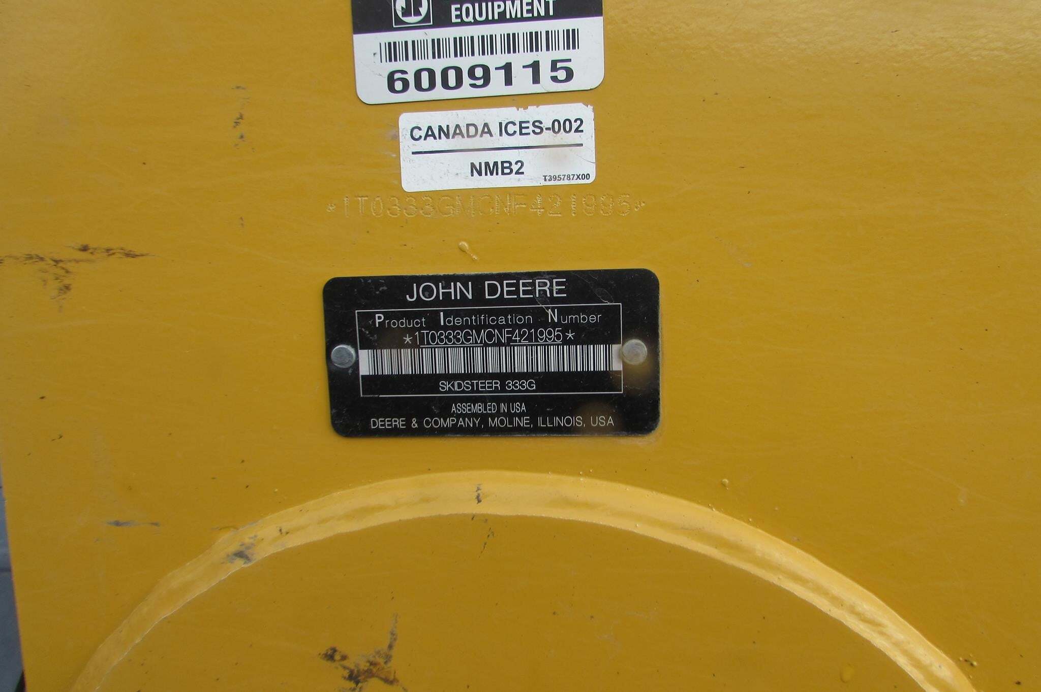 2022 Deere 333G Skid Steer
