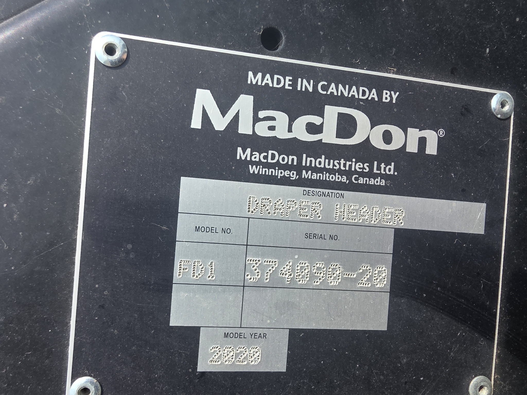 2020 MacDon FD140 Platform