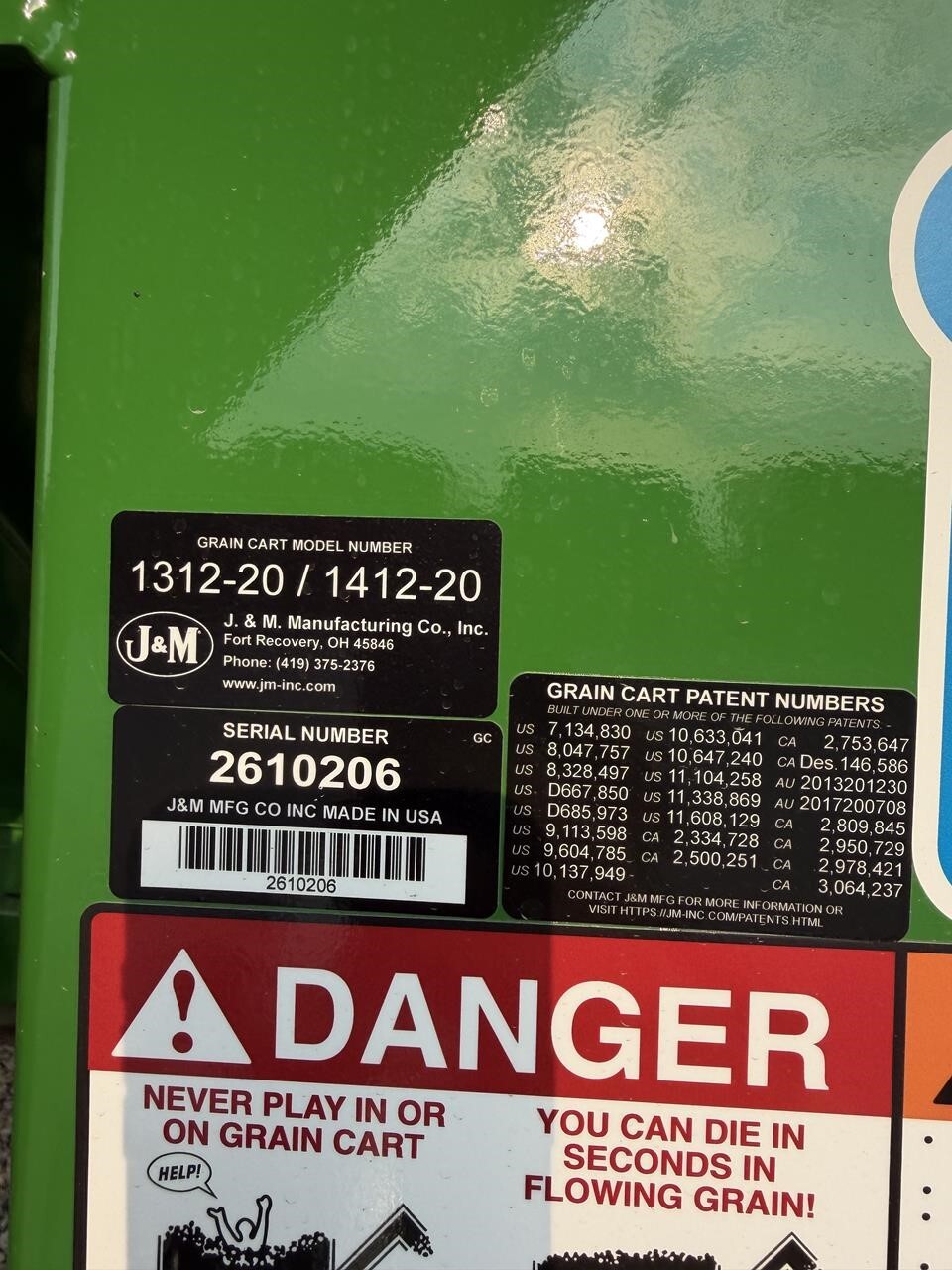 2026 J&M 1312 Grain Cart