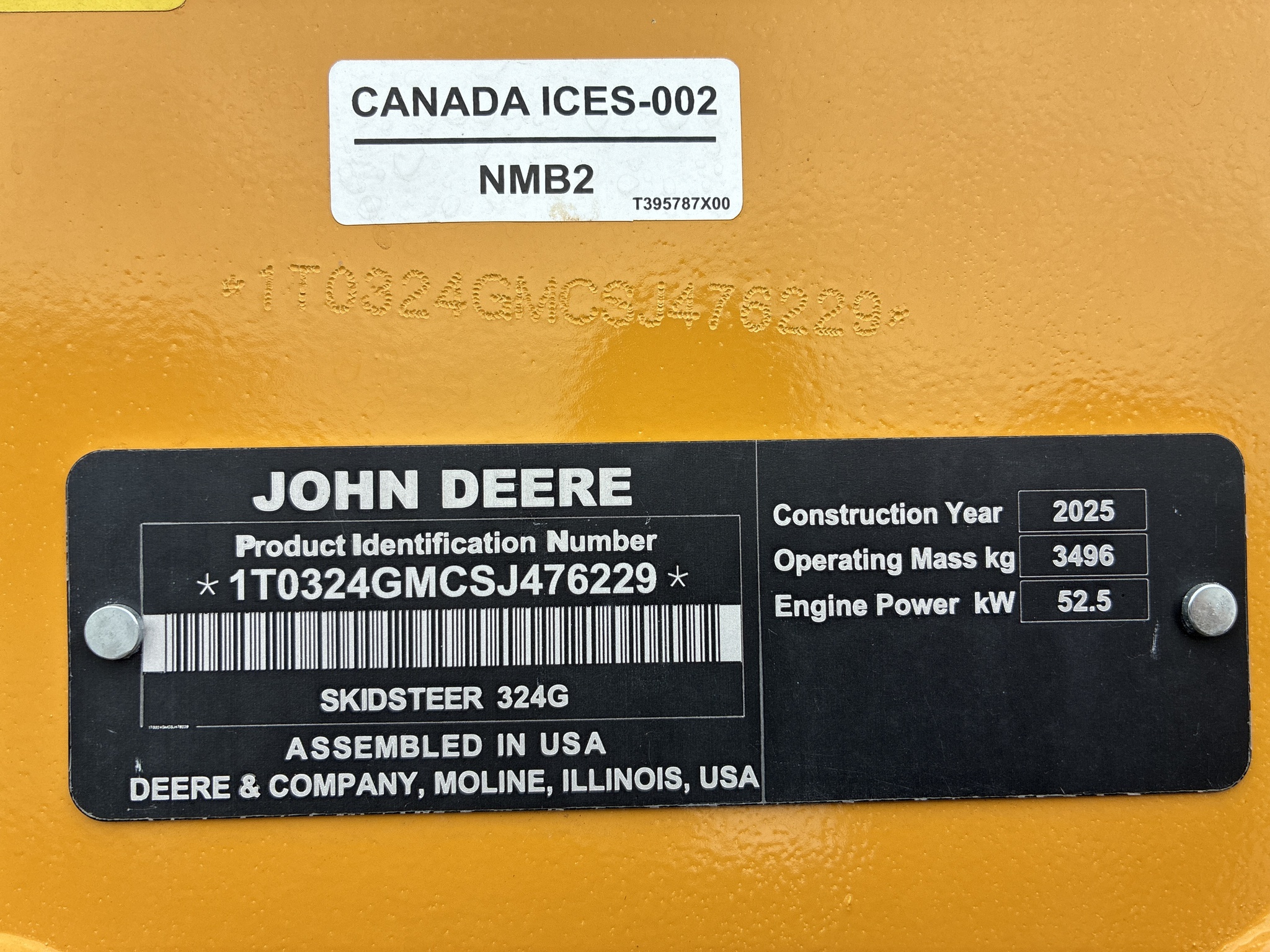 2025 Deere 324G Skid Steer