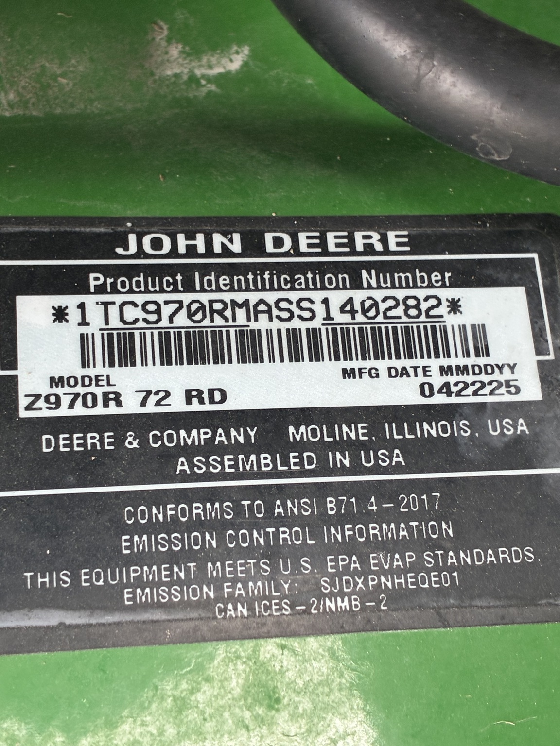 2025 John Deere Z970R Lawn Mower