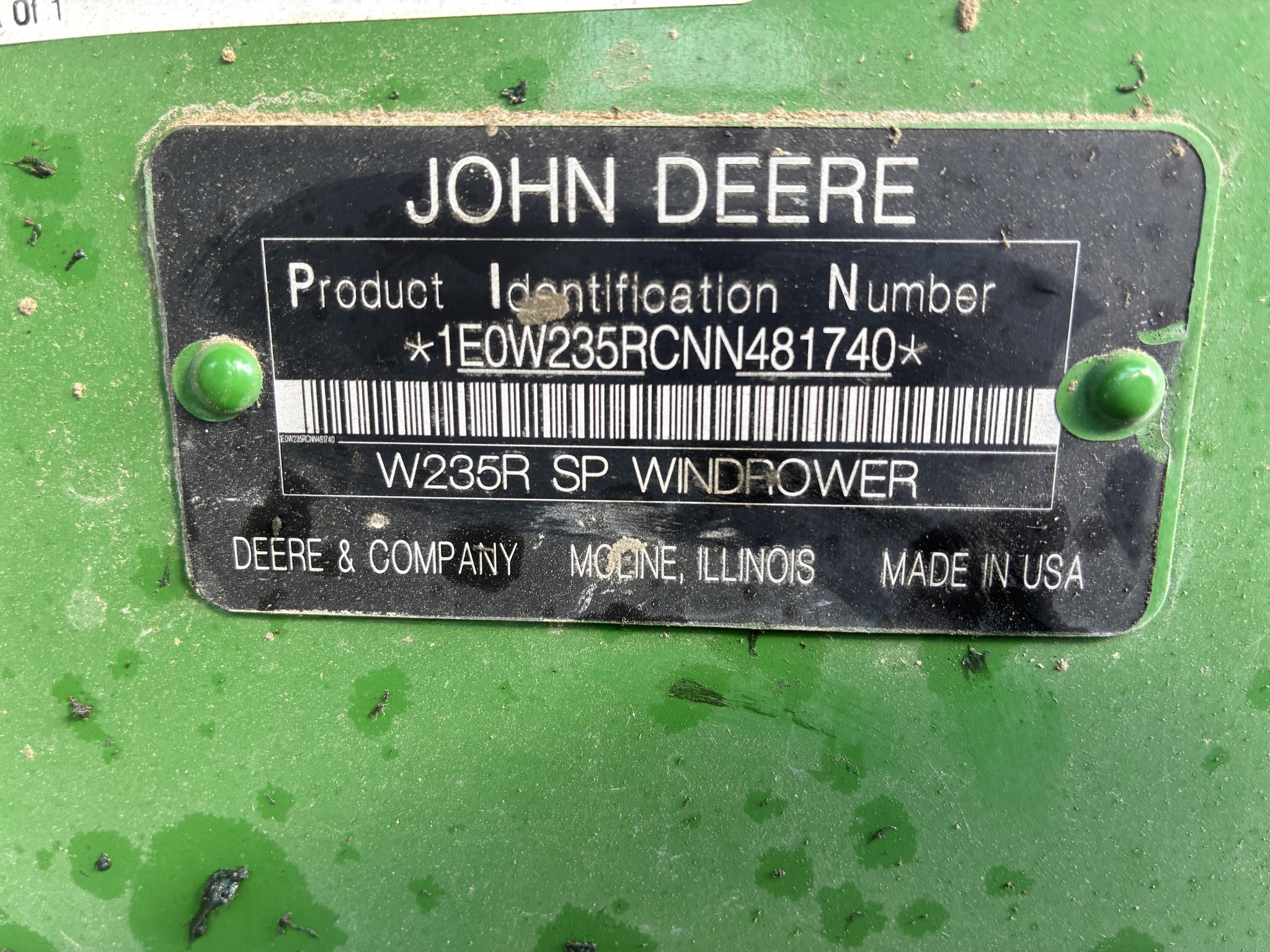 2022 John Deere W235R Self-Propelled Windrowers and Swather